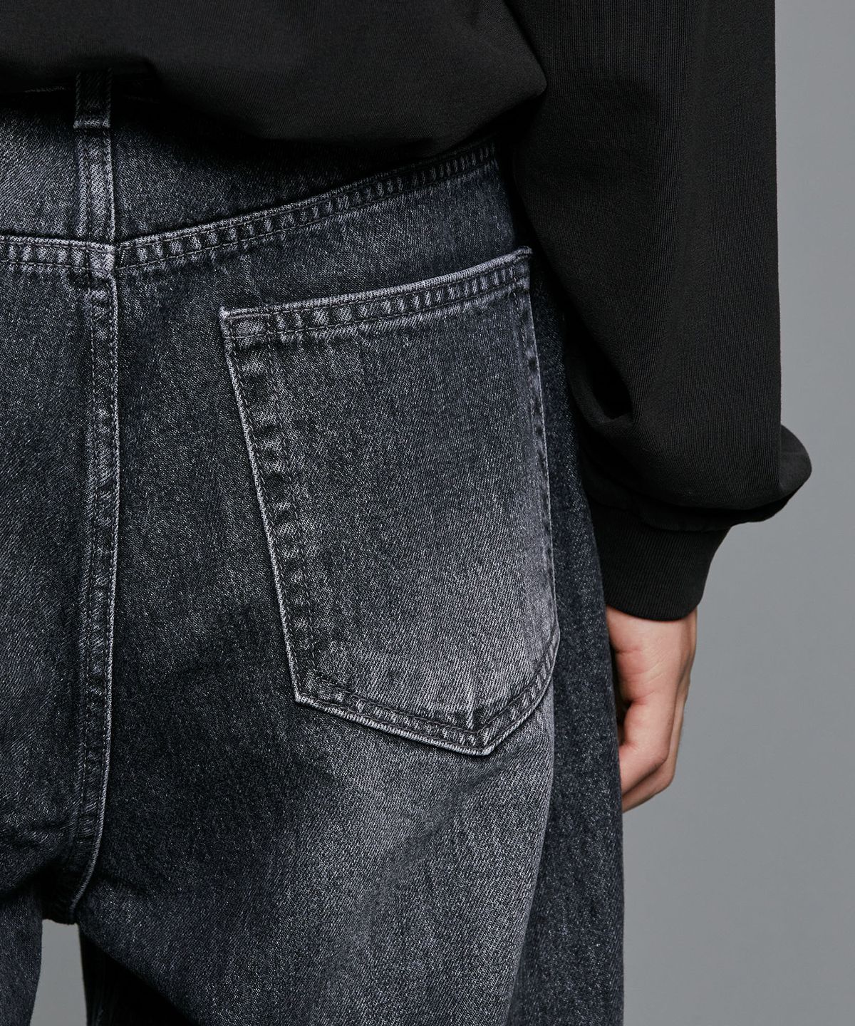 브랜디드(BRANDED) 51054 CONE BLACK MYSTIC JEANS [EXTRA WIDE STRAIGHT]