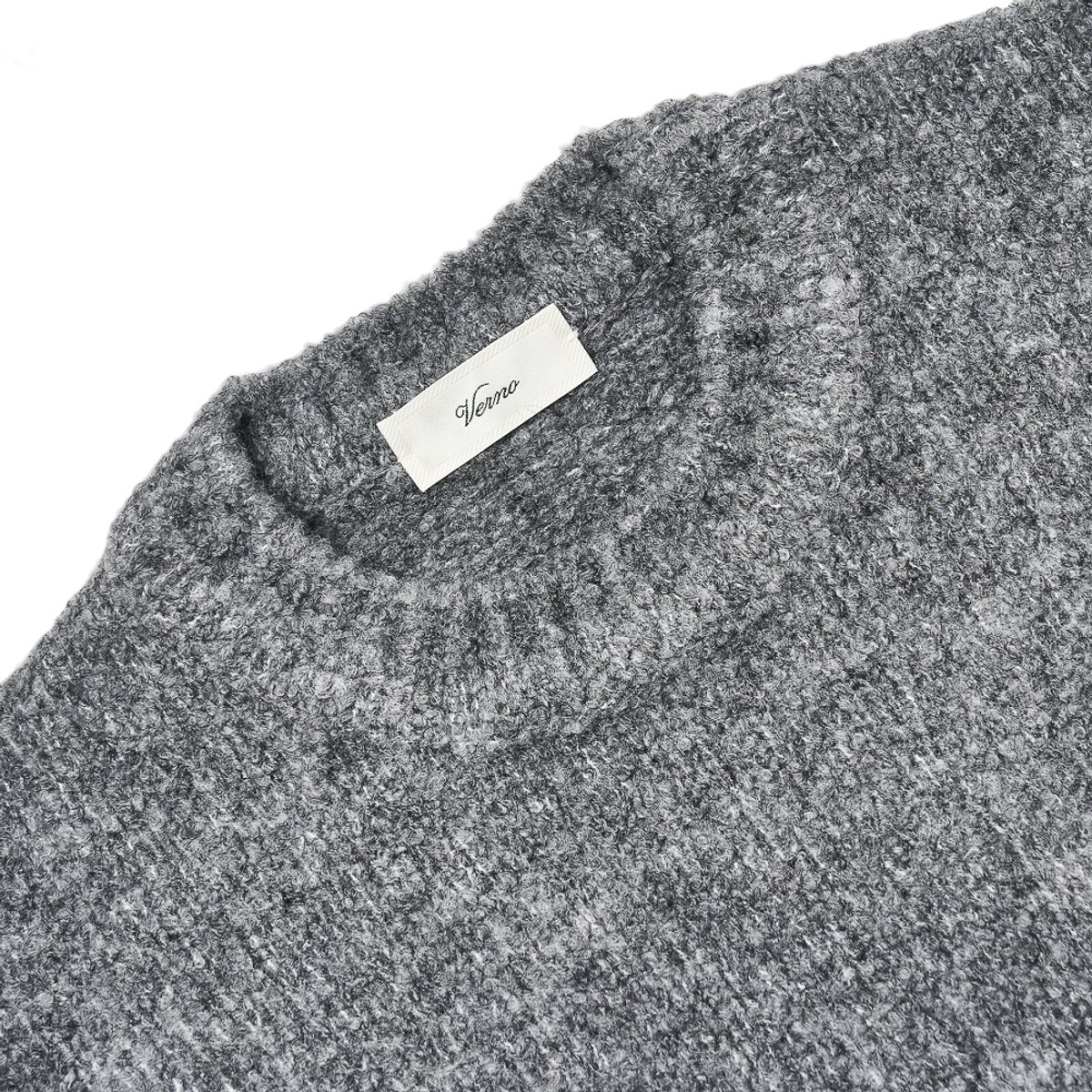 베르노(VERNO) Boucle Vest Knit Grey