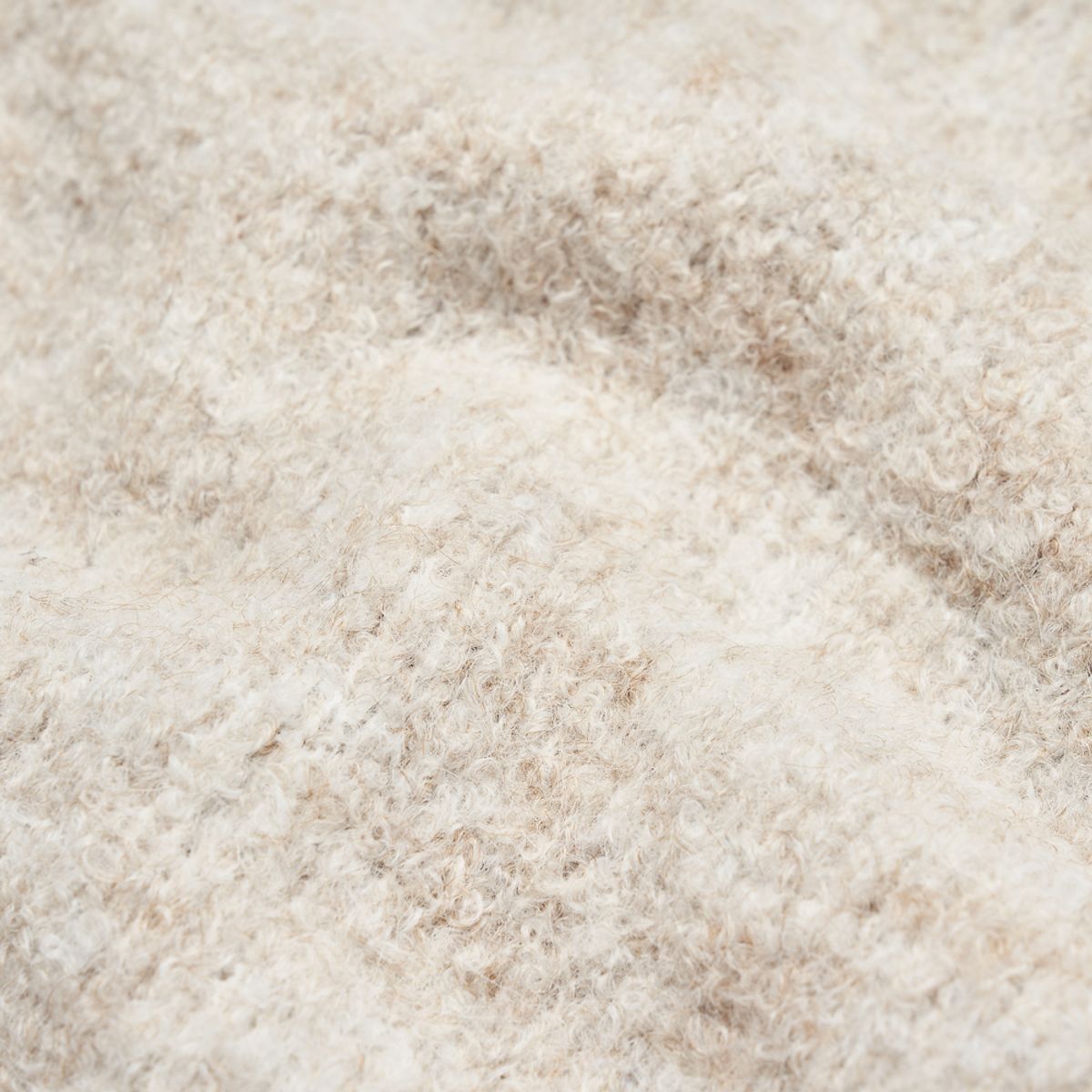베르노(VERNO) Boucle Vest Knit Ivory