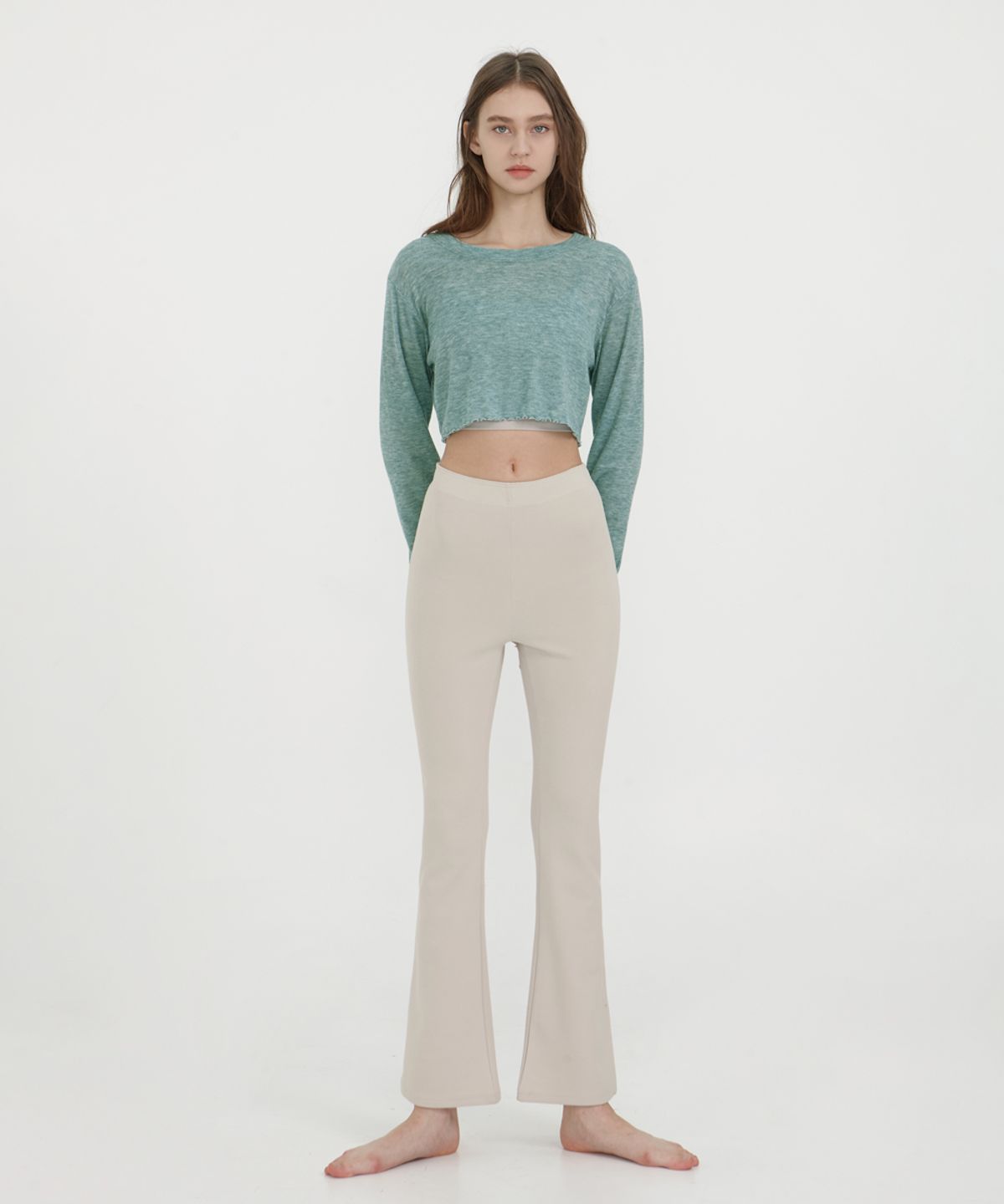 데비웨어(DEVIWEAR) 컴포터블 부츠컷 팬츠 DEVI-B0060-오트밀