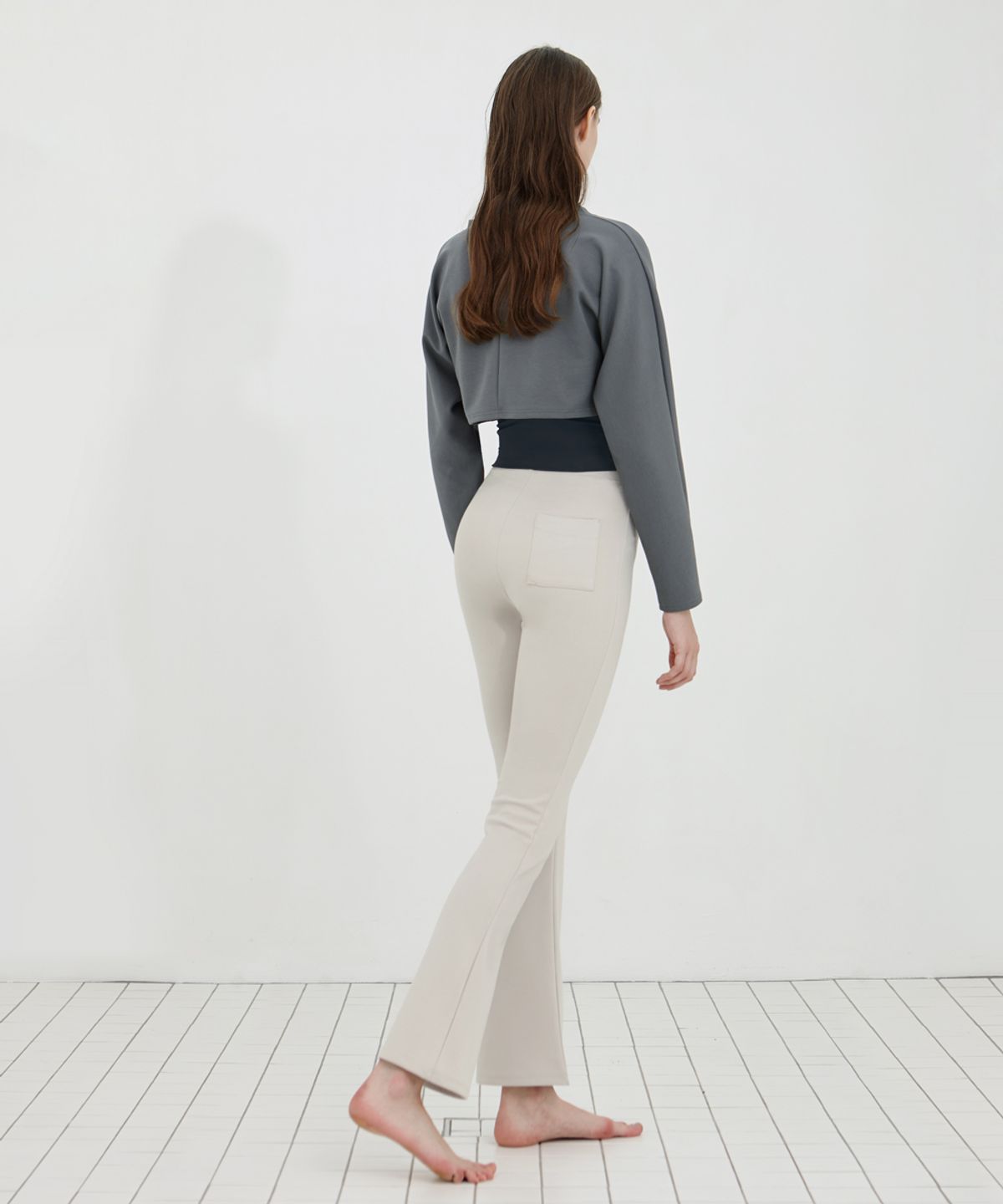데비웨어(DEVIWEAR) 컴포터블 부츠컷 팬츠 DEVI-B0060-오트밀