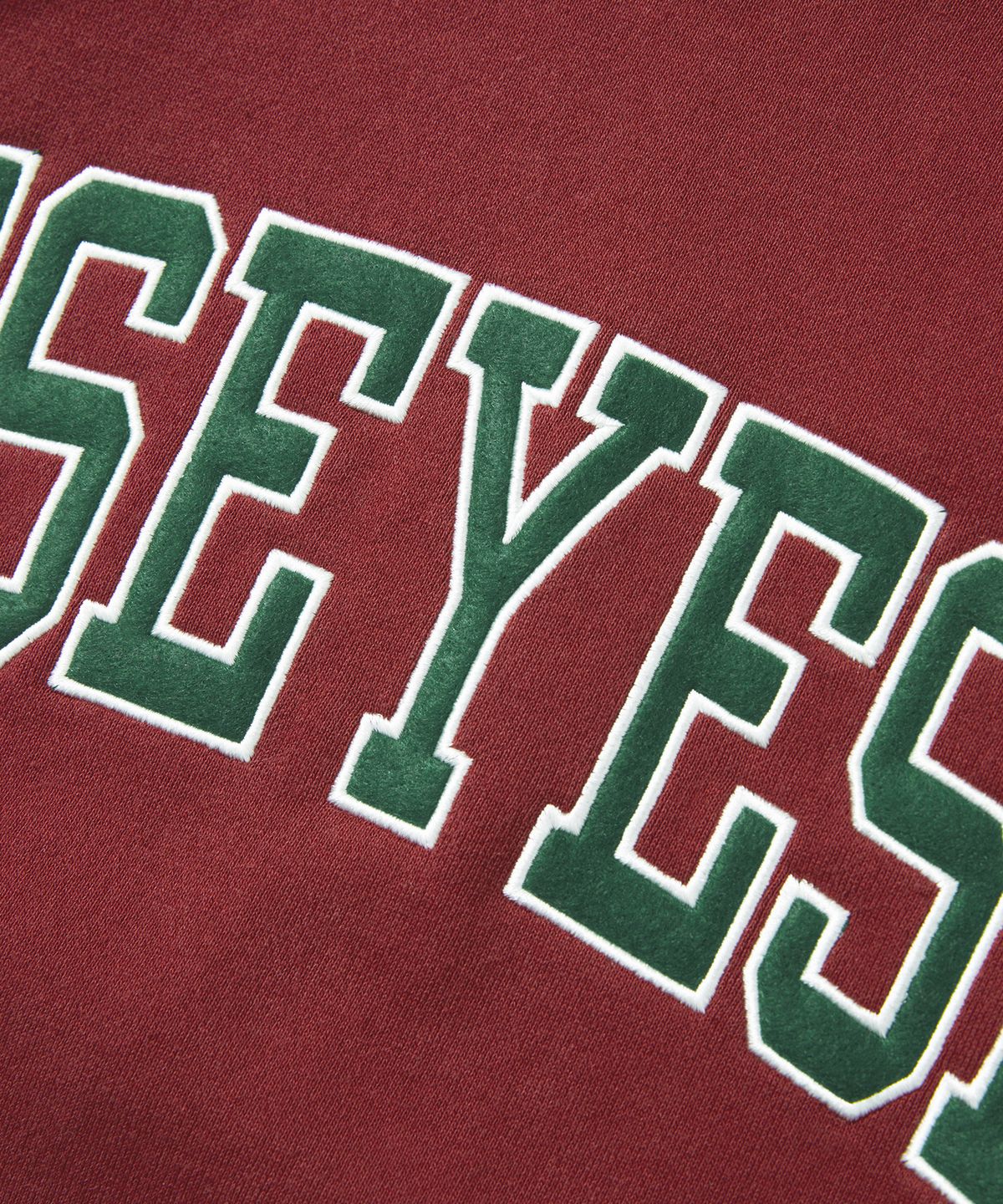 예스아이씨(YESEYESEE) Christmas Arch Logo Hoodie Cherry