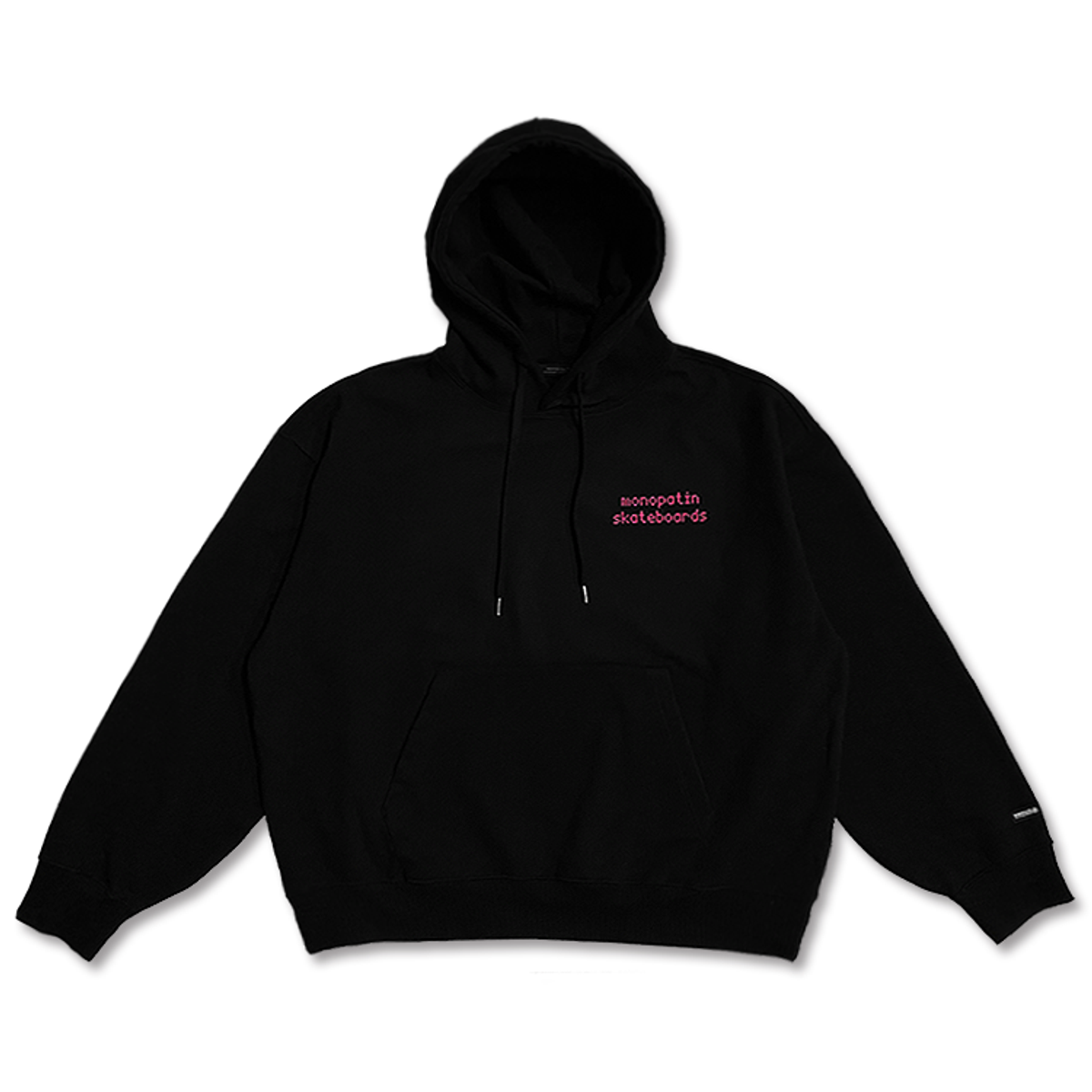 모노파틴(MONOPATIN) light emitting diode oversized hoodie – black