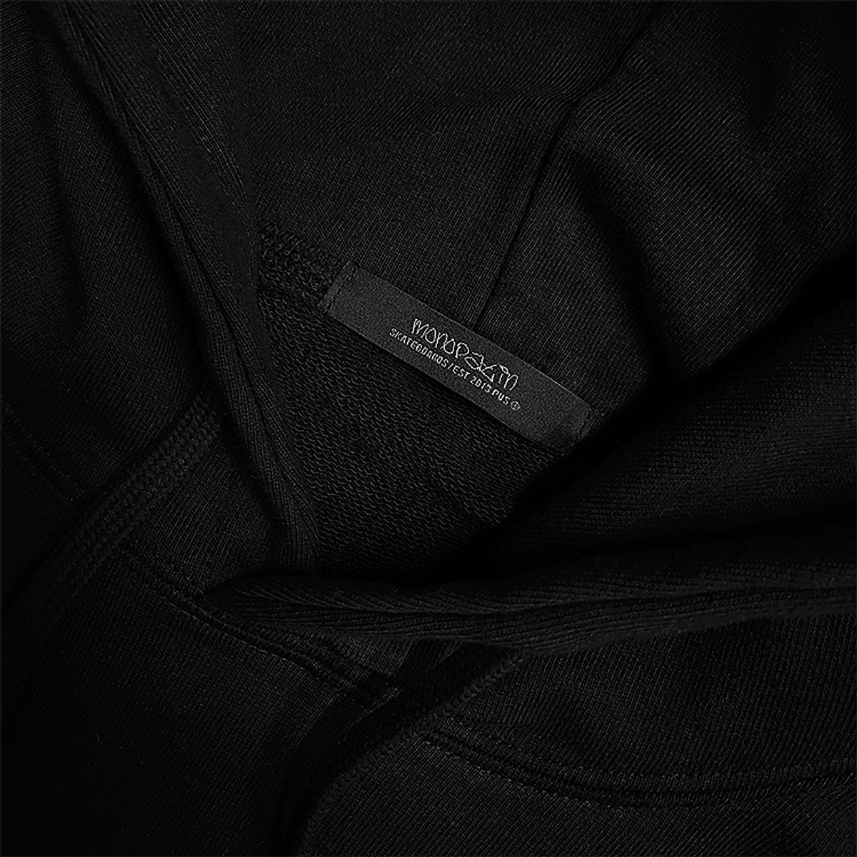 모노파틴(MONOPATIN) light emitting diode oversized hoodie – black