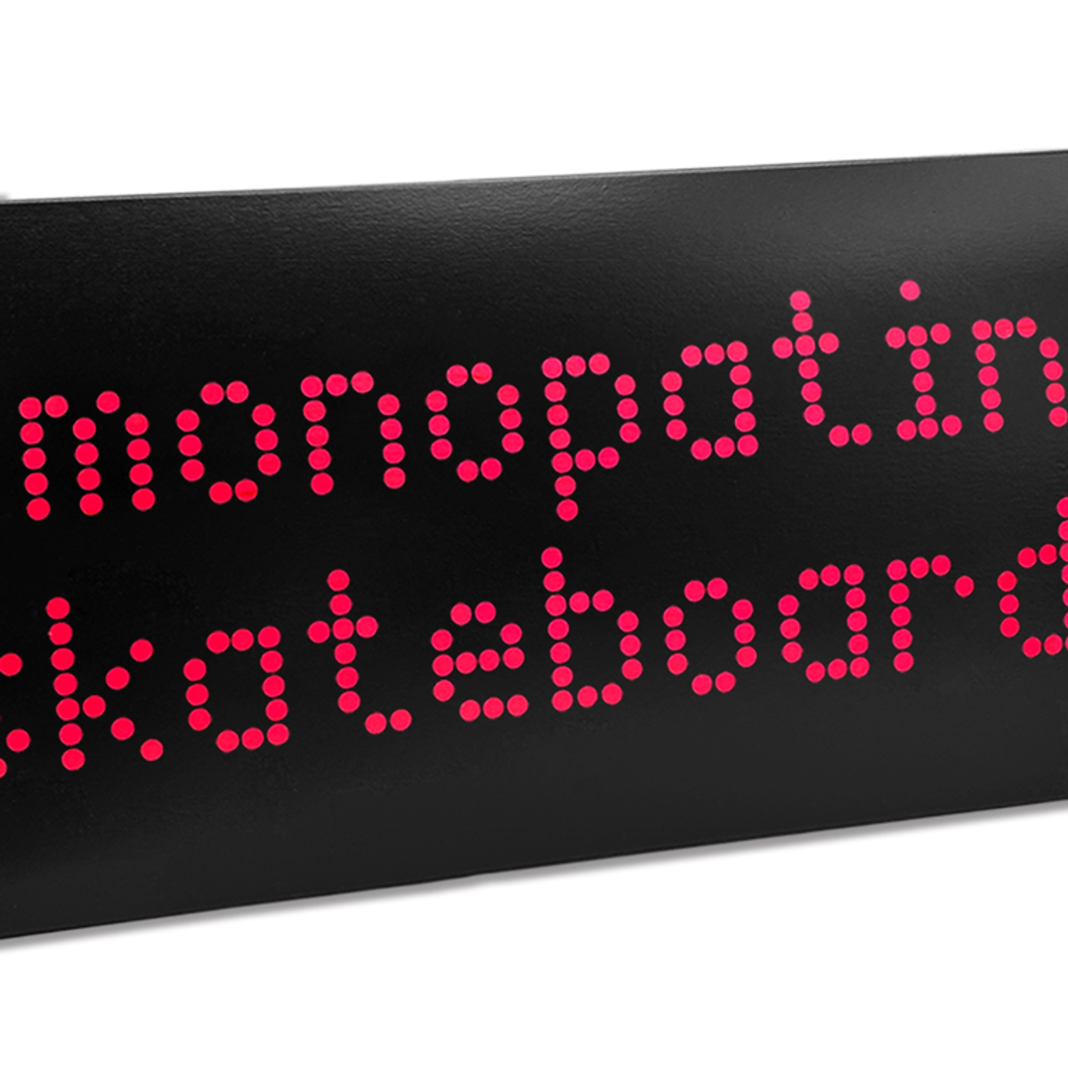 모노파틴(MONOPATIN) light emitting diode skateboard - black