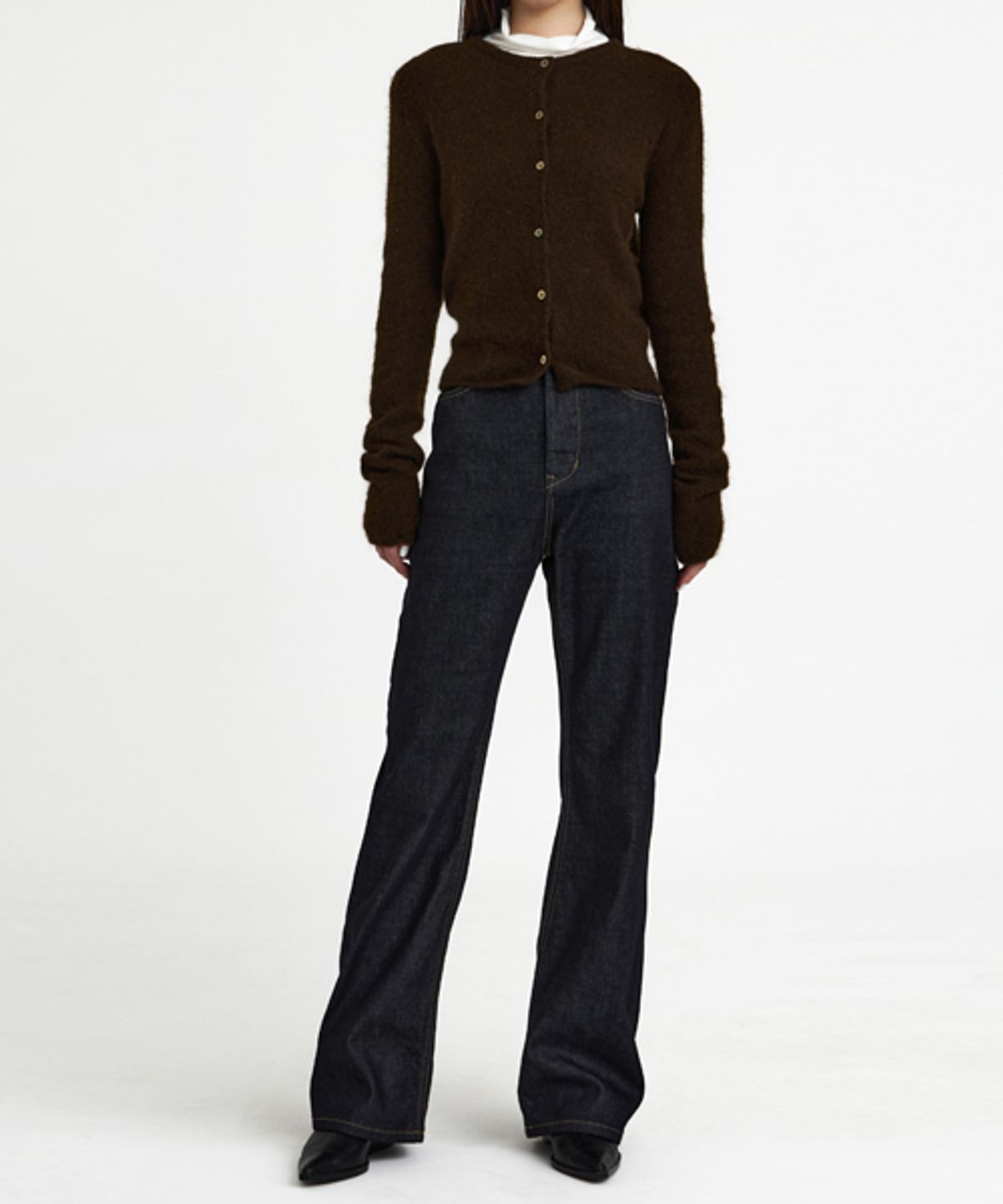 유스(YOUTH) Mohair-Blend Cardigan