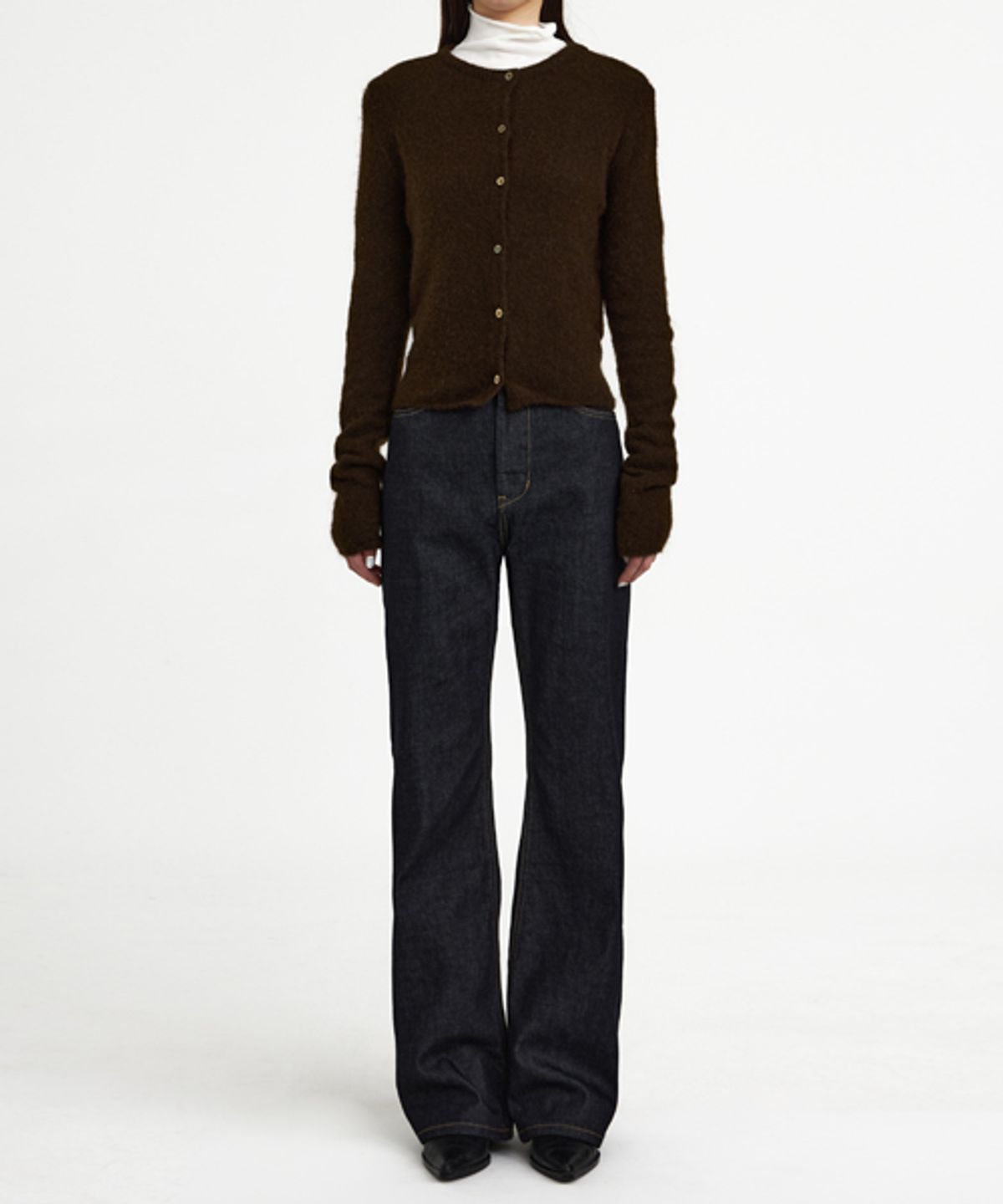 유스(YOUTH) Mohair-Blend Cardigan