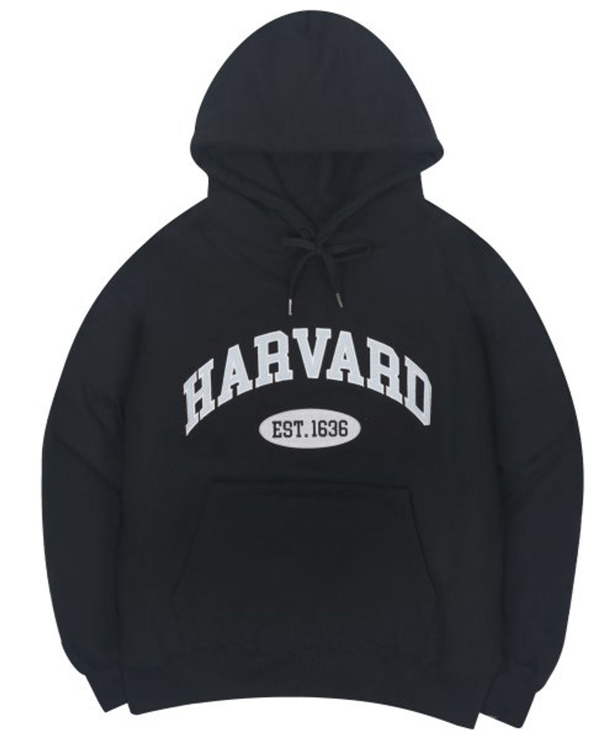 하버드(HARVARD) [기모] SIGNATURE STITCH HOODIE(BLACK) - 사이즈 & 후기 | 무신사