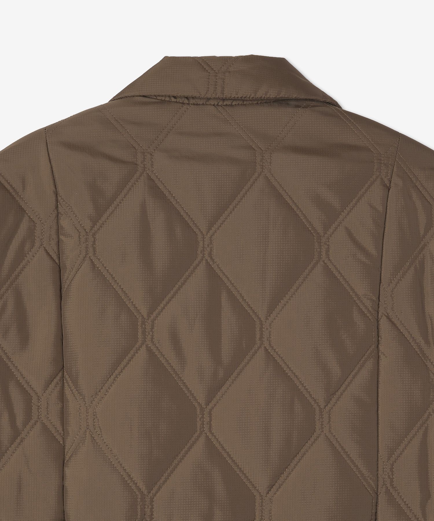 MUSINSA | GANNI Lip Stop Quilted Jacket - Brown / F7328377