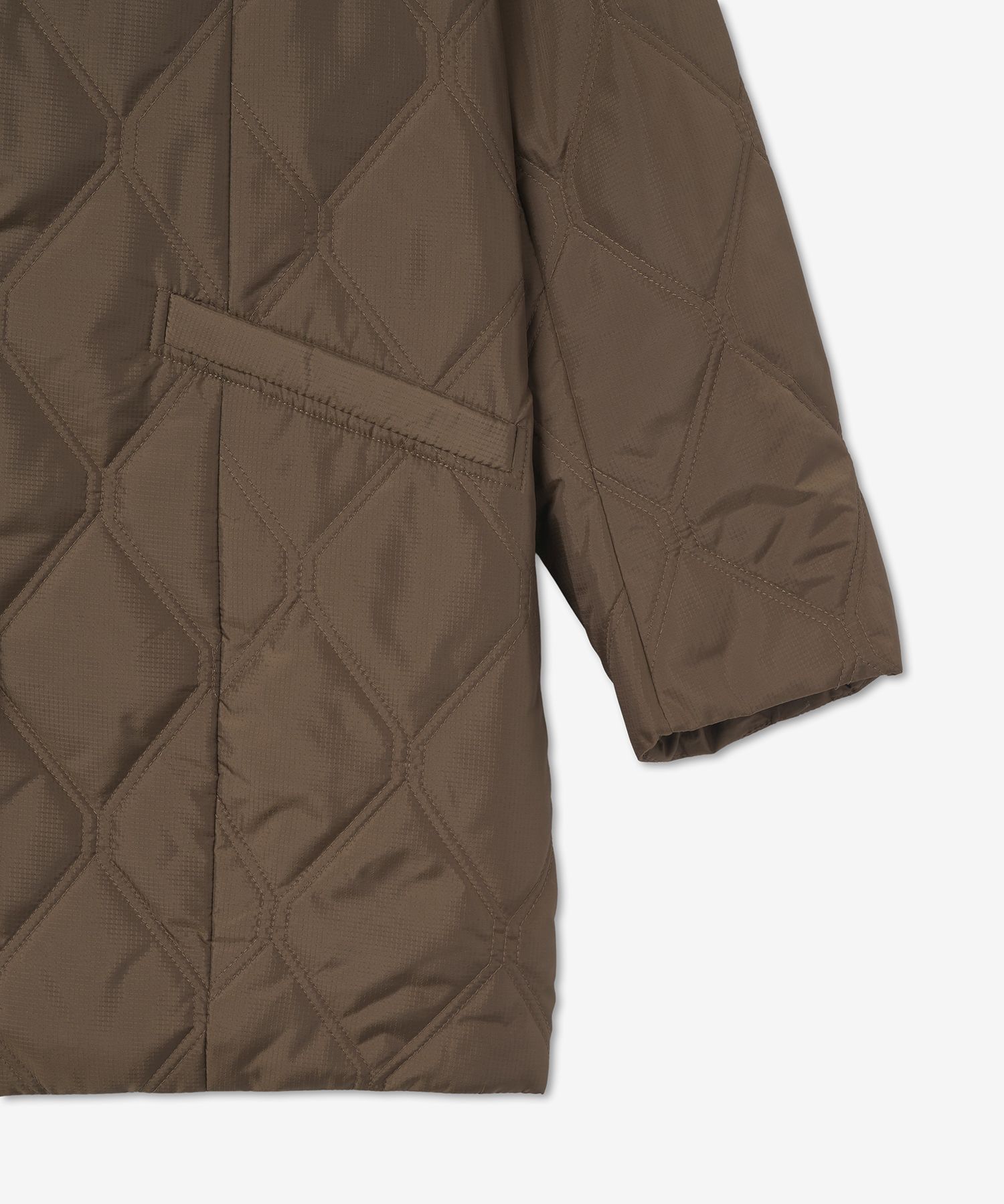 ★Ganni★ Ripstop quilted jacket brown F7328377 19164641_42056637_600.jpg