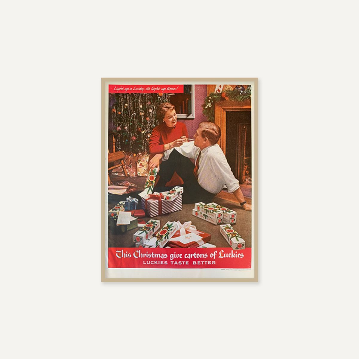 그릿시즌(GREET SEASON) 1955 Lucky Strike Christmas (액자 포함)