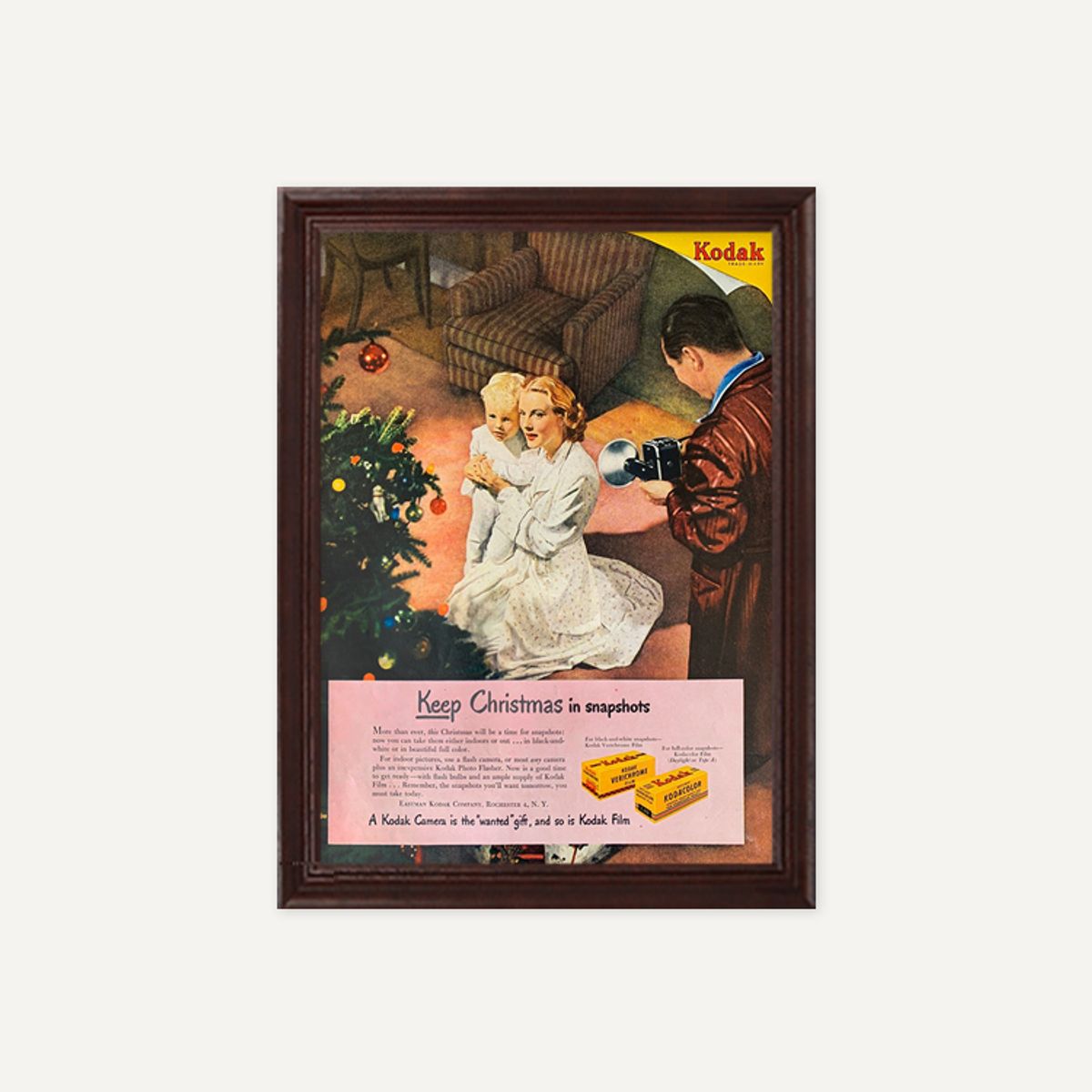 그릿시즌(GREET SEASON) 1940s Kodak Film Christmas (액자 포함)