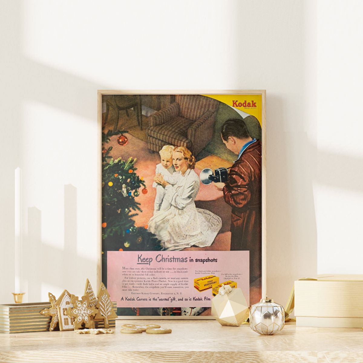 그릿시즌(GREET SEASON) 1940s Kodak Film Christmas (액자 포함)