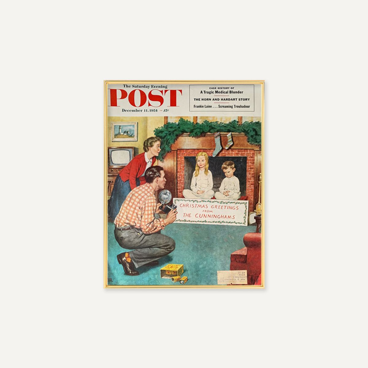 그릿시즌(GREET SEASON) 1954 Saturday Evening Post Christmas (액자 포함)