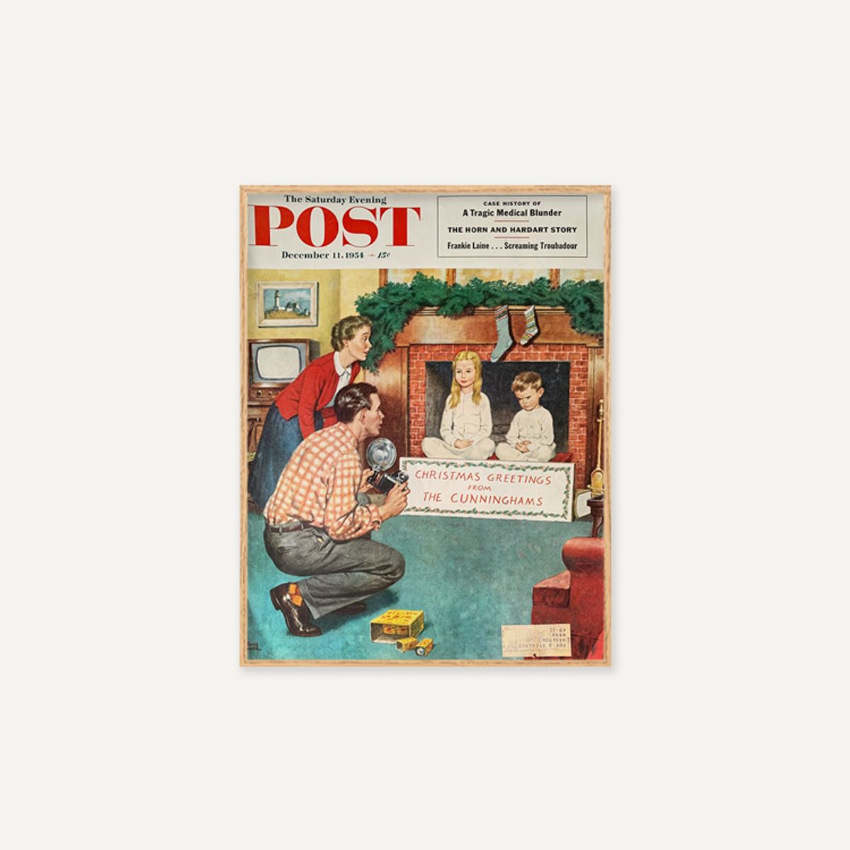 그릿시즌(GREET SEASON) 1954 Saturday Evening Post Christmas (액자 포함)