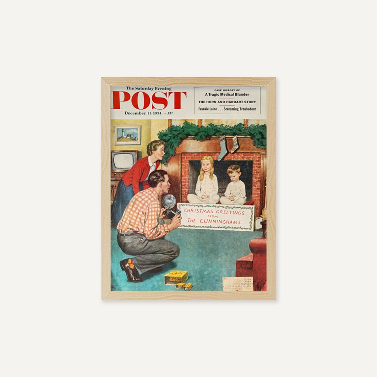 그릿시즌(GREET SEASON) 1954 Saturday Evening Post Christmas (액자 포함)