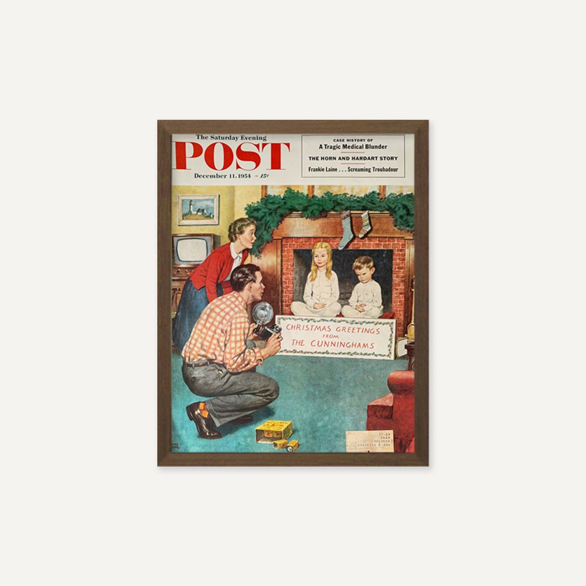 그릿시즌(GREET SEASON) 1954 Saturday Evening Post Christmas (액자 포함)