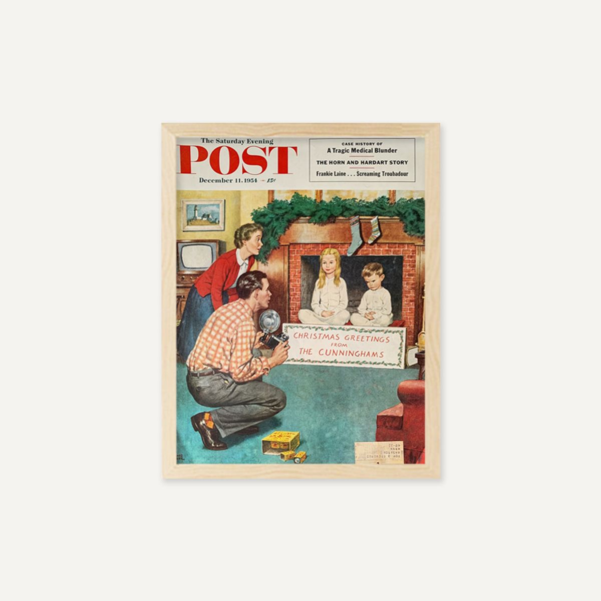 그릿시즌(GREET SEASON) 1954 Saturday Evening Post Christmas (액자 포함)