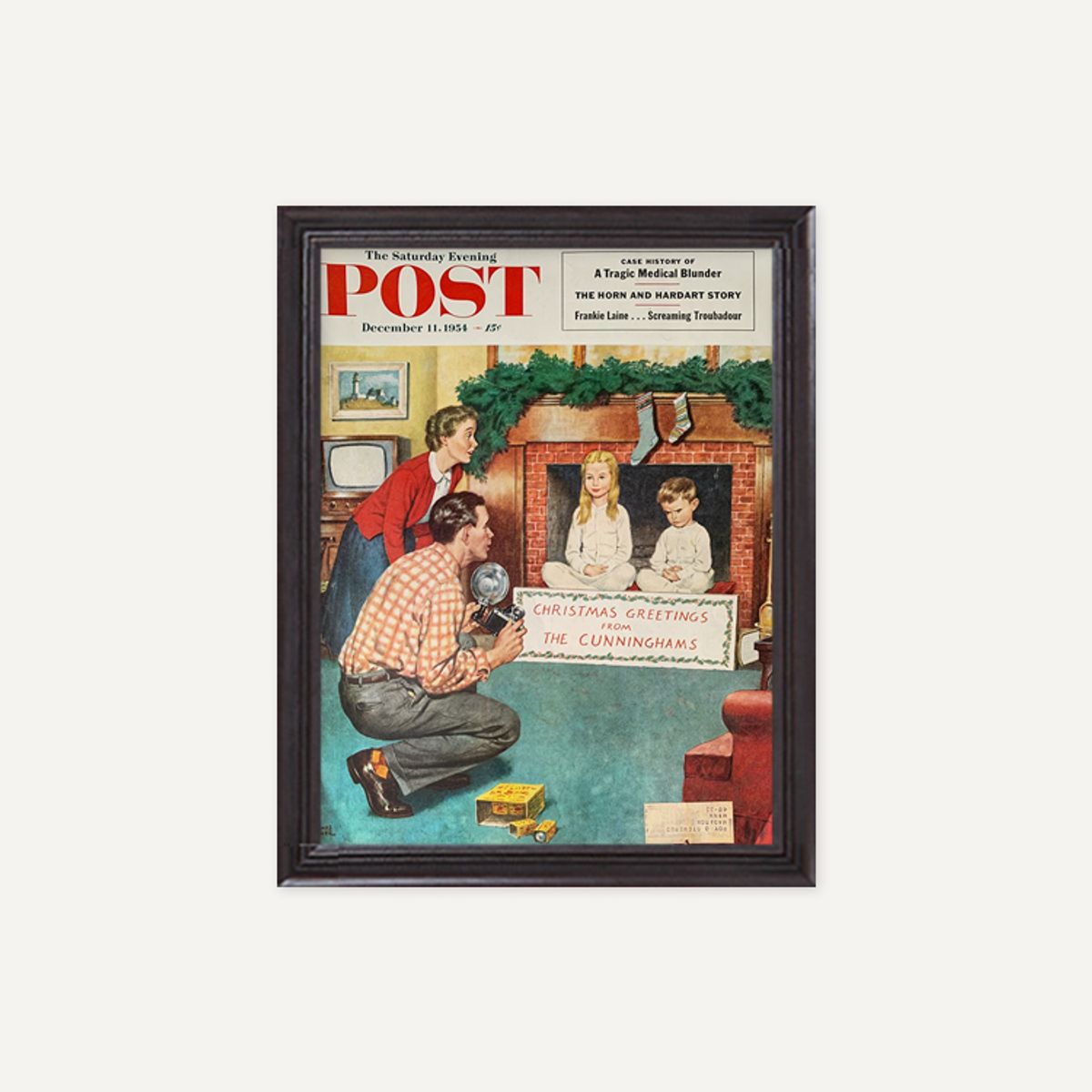 그릿시즌(GREET SEASON) 1954 Saturday Evening Post Christmas (액자 포함)