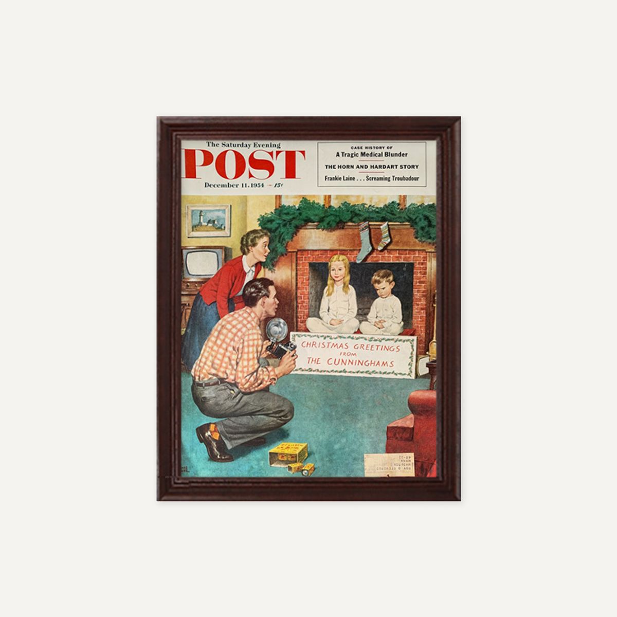그릿시즌(GREET SEASON) 1954 Saturday Evening Post Christmas (액자 포함)