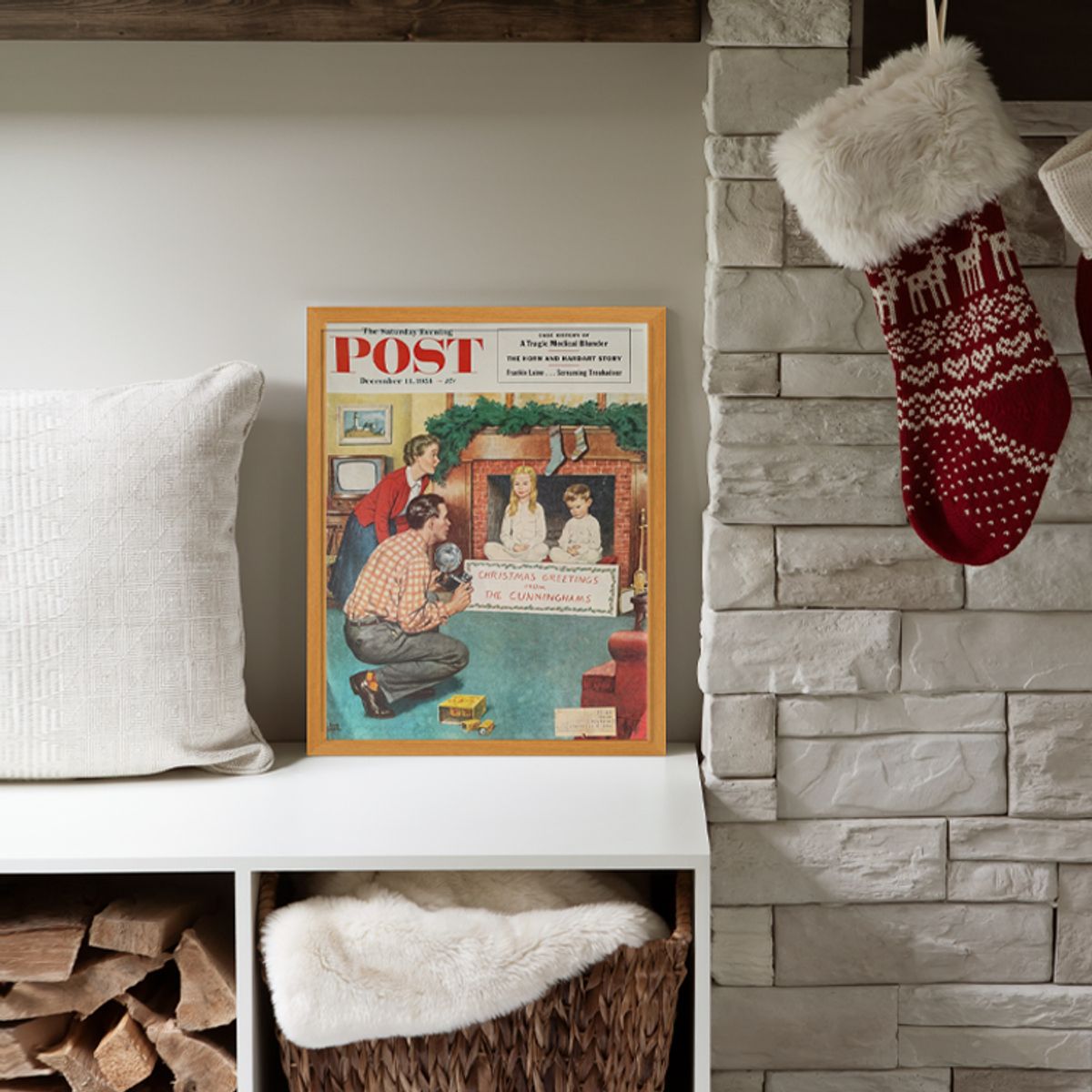 그릿시즌(GREET SEASON) 1954 Saturday Evening Post Christmas (액자 포함)