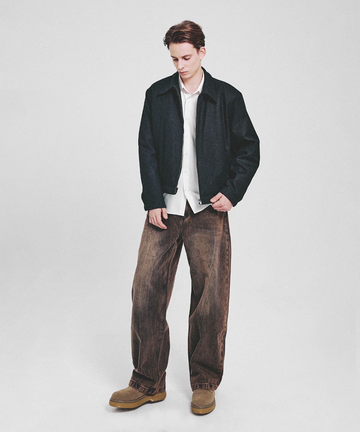파스코로젠(PASCOROZEN) 25Paco JC3600 Aran Derby shoes Beige 58.5