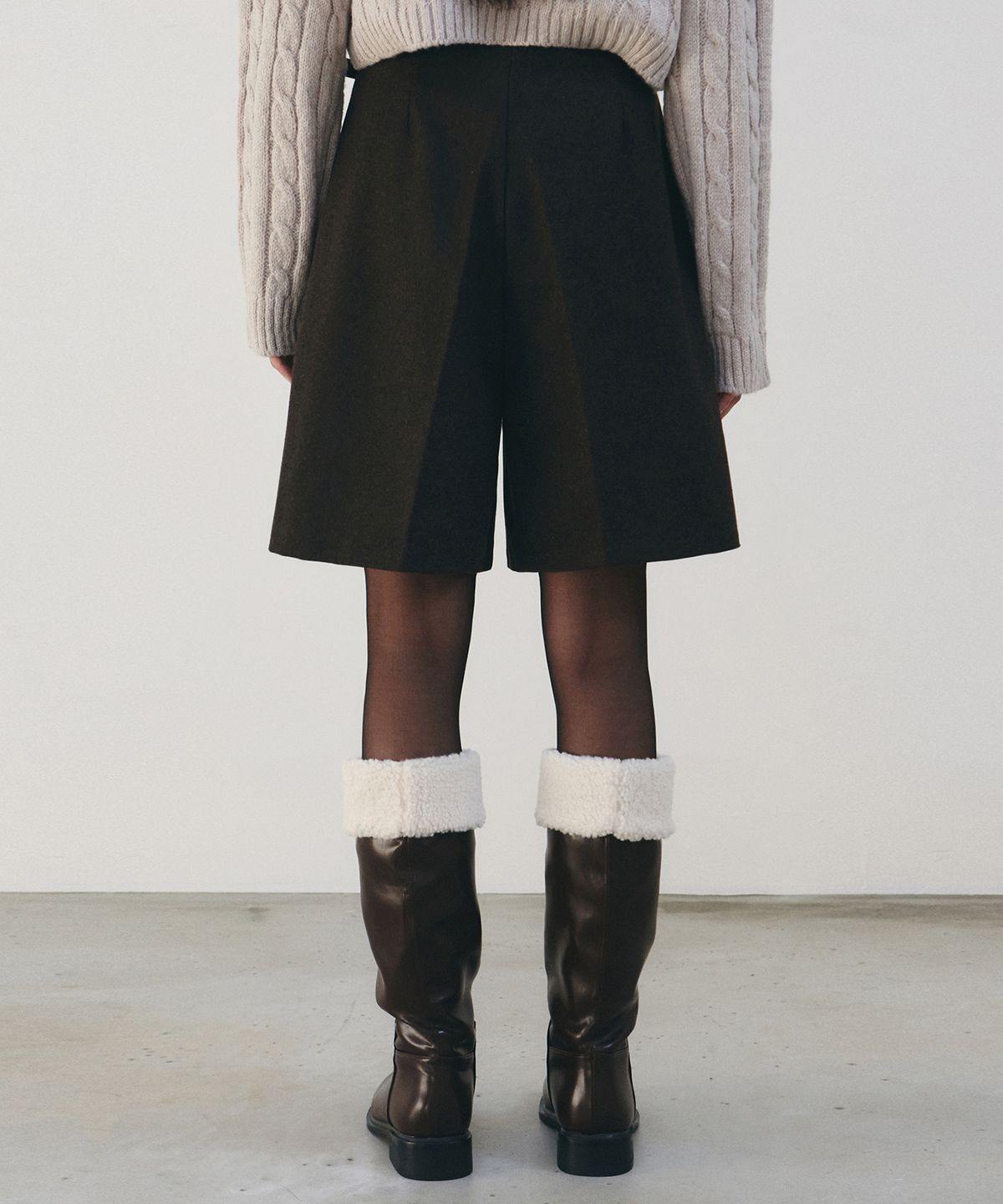 닉앤니콜(NICK&NICOLE) COMFORT BERMUDA PANTS_BROWN