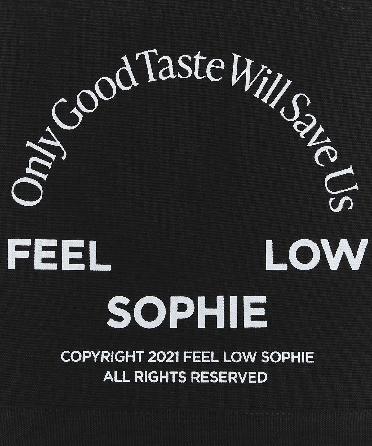 필로소피(FEEL LOW SOPHIE) 로고 에코백 블랙