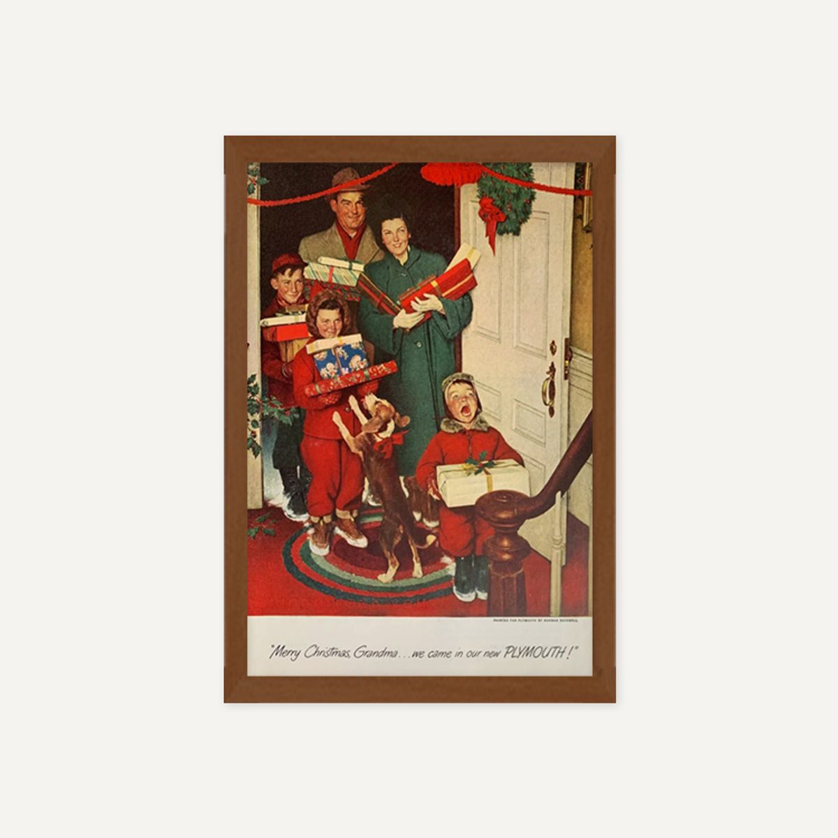그릿시즌(GREET SEASON) 노먼 록웰 1950 Merry Christmas, Grandma! (액자 포함)