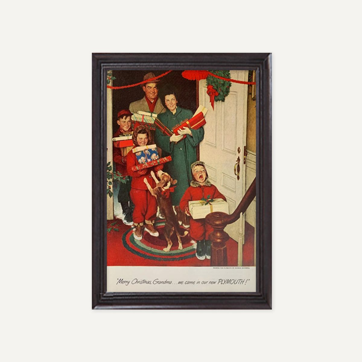 그릿시즌(GREET SEASON) 노먼 록웰 1950 Merry Christmas, Grandma! (액자 포함)