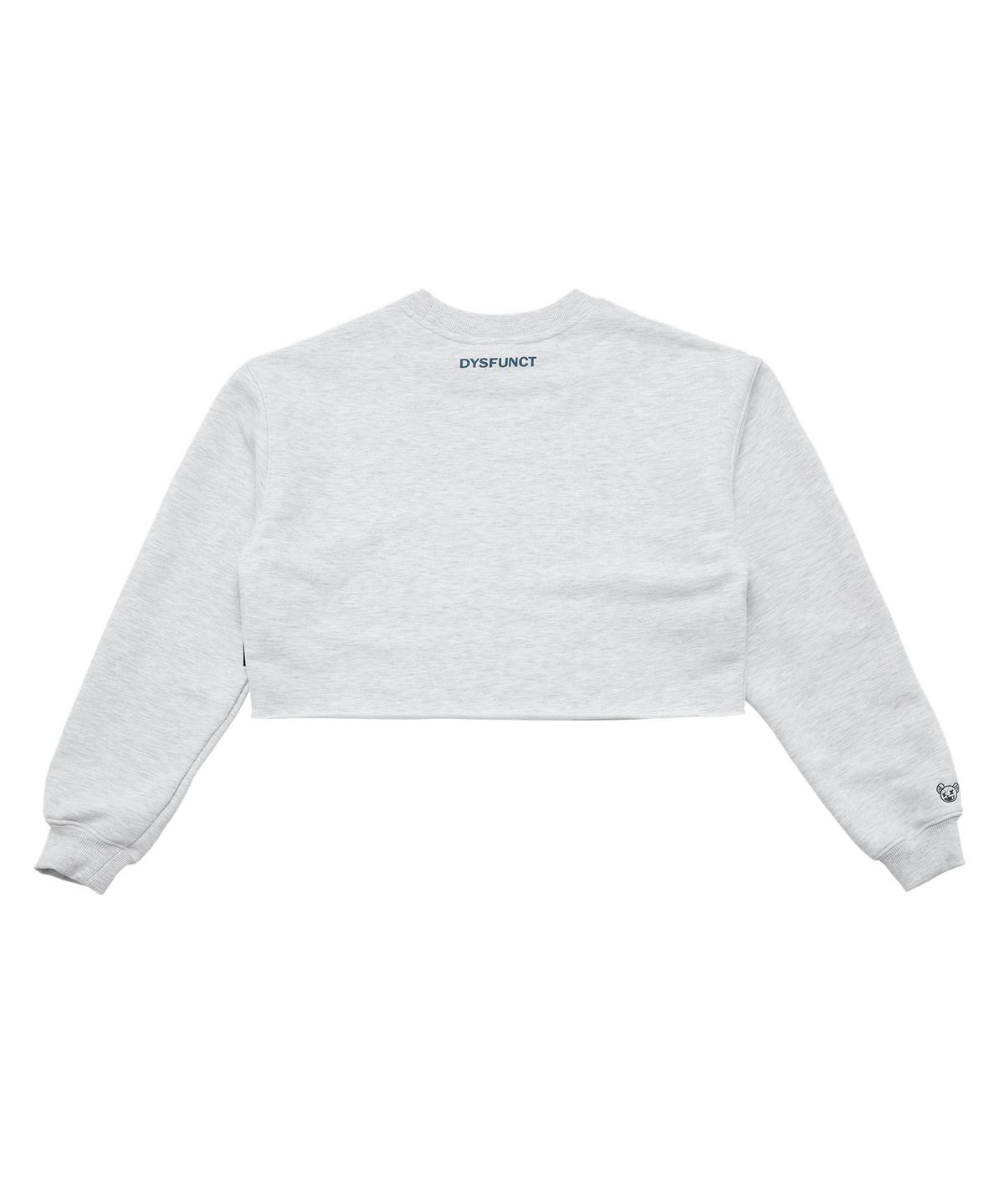 디스펑트(DYSFUNCT) DYSFUNCT EFFECT CROP SWEATSHIRT (OATMEAL)