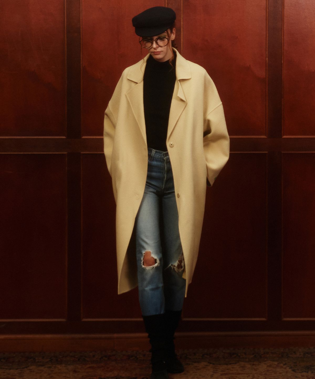 그린버터(GREENBUTTER) Standard Turtleneck Knit (Black)