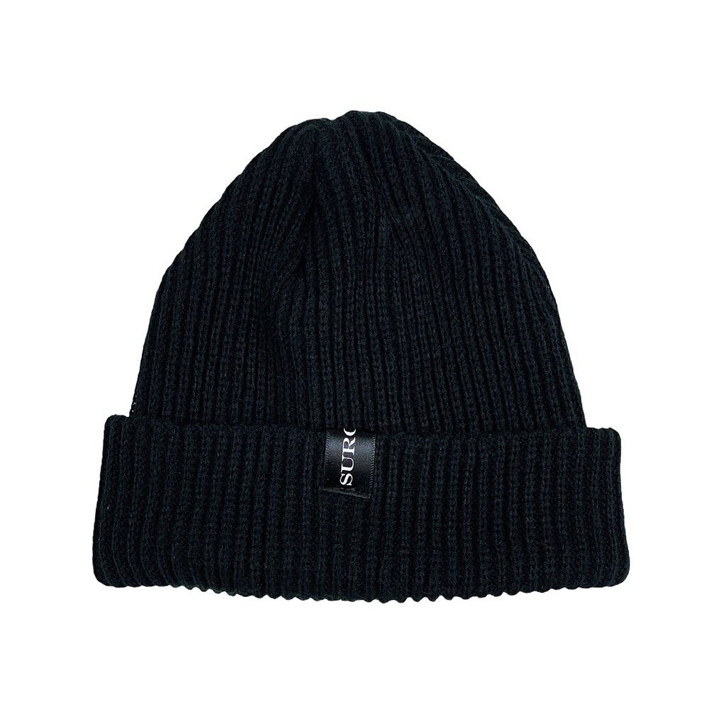 MUSINSA | SURGERY surgery clover logo beanie ver.2 black