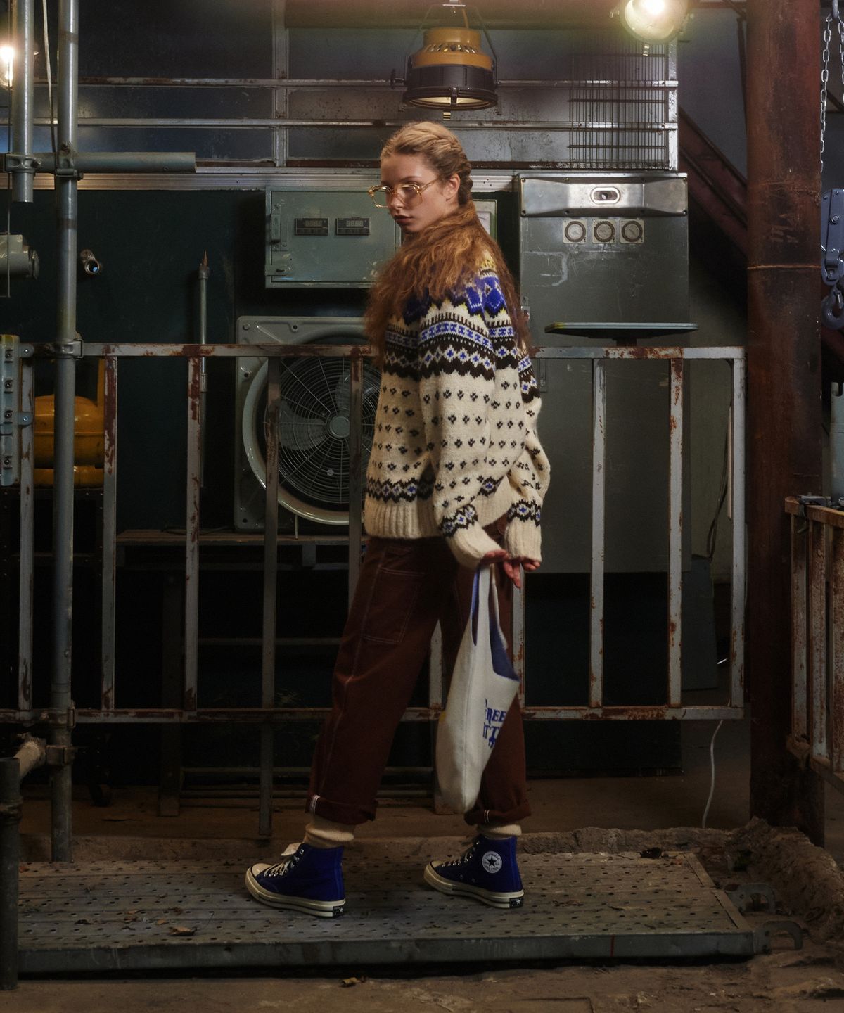 그린버터(GREENBUTTER) Bohemian nordic cardigan (butter)
