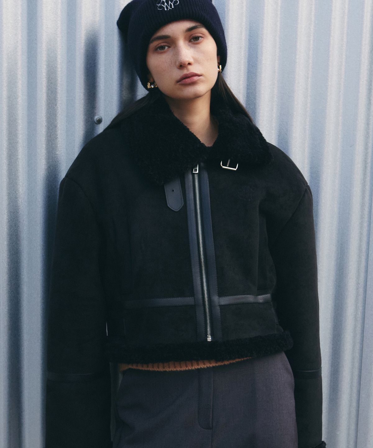 닉앤니콜(NICK&NICOLE) NICOLE WOOL SOFT BEANIE_NAVY