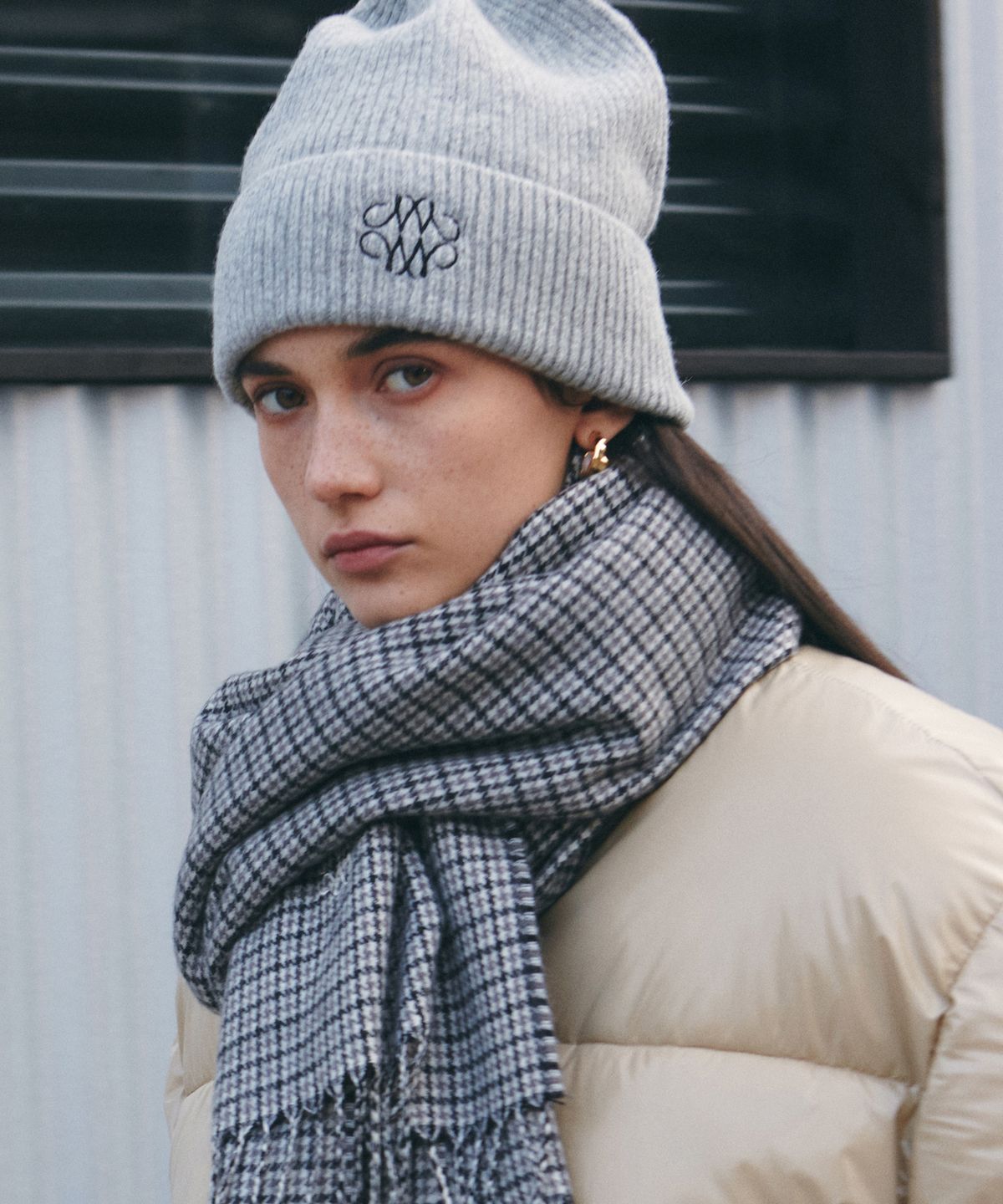 닉앤니콜(NICK&NICOLE) NICOLE WOOL SOFT BEANIE_GRAY