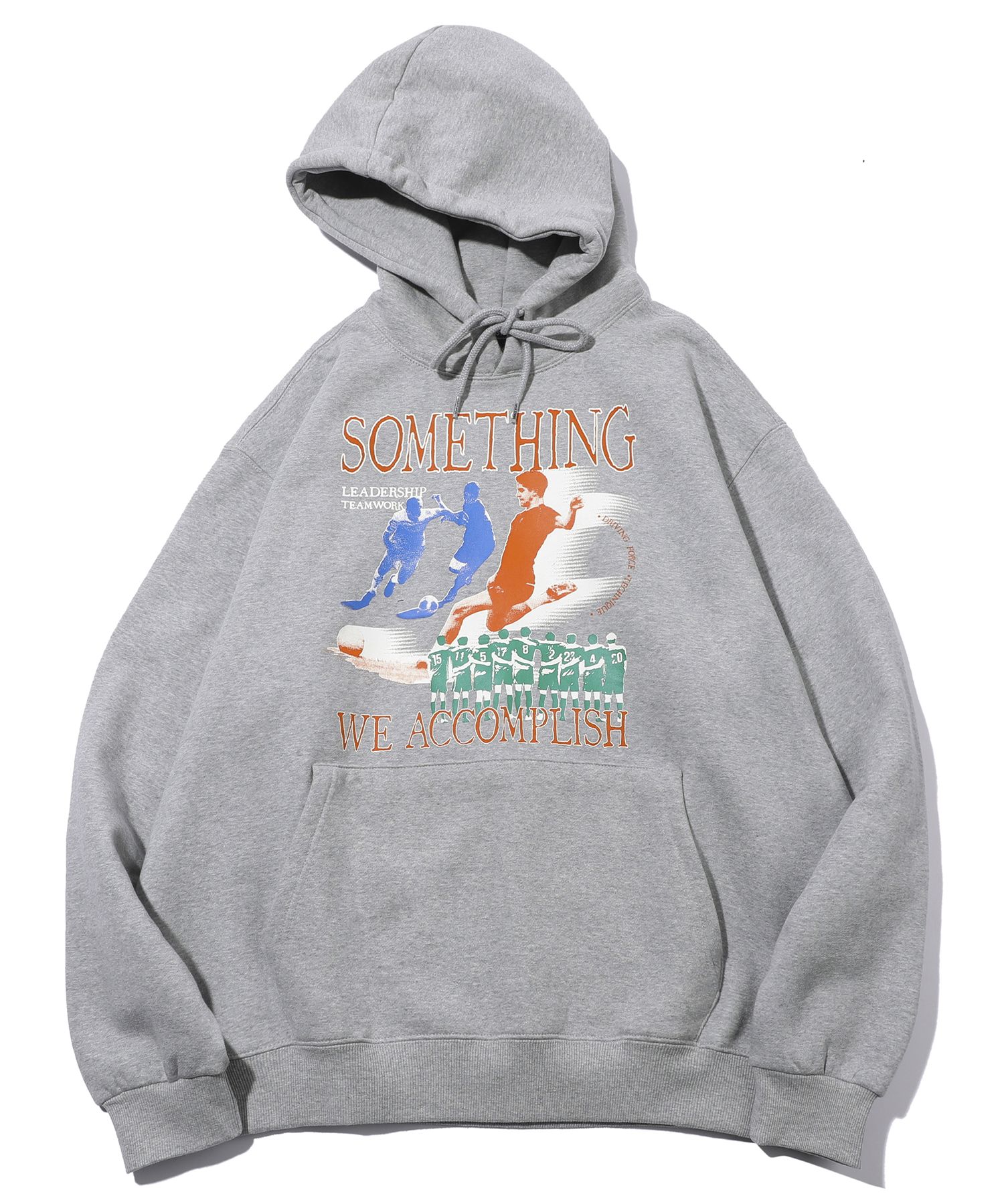 MUSINSA | CPGN STUDIO [Fleece lined] Team WORK hoodie gray