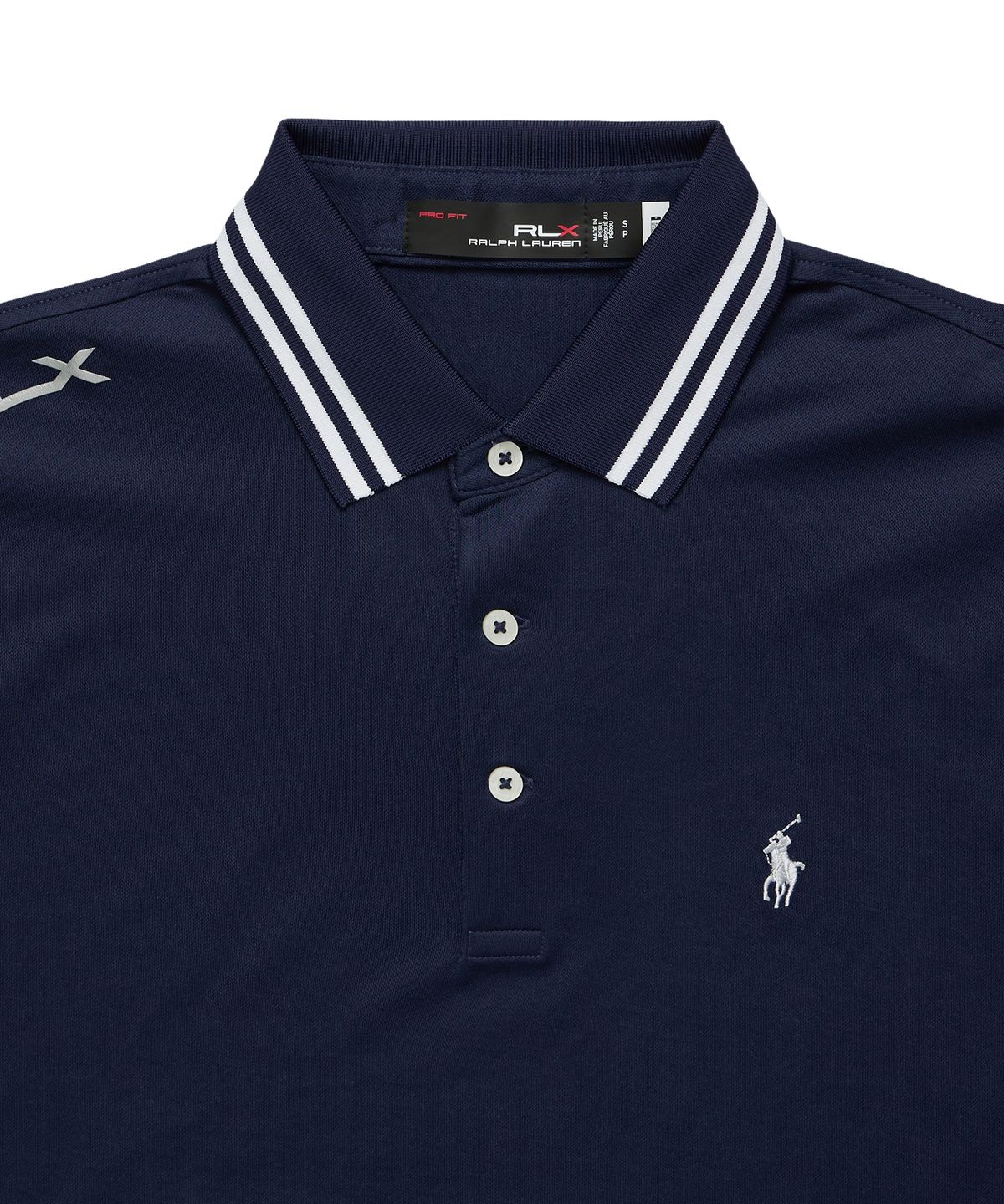 폴로 랄프 로렌 골프(POLO RALPH LAUREN GOLF) 커스텀 슬림핏 퍼포먼스 폴로 셔츠 - 네이비