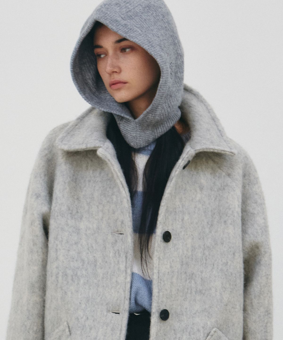 닉앤니콜(NICK&NICOLE) NICOLE TYPICAL BARACLAVA_GRAY