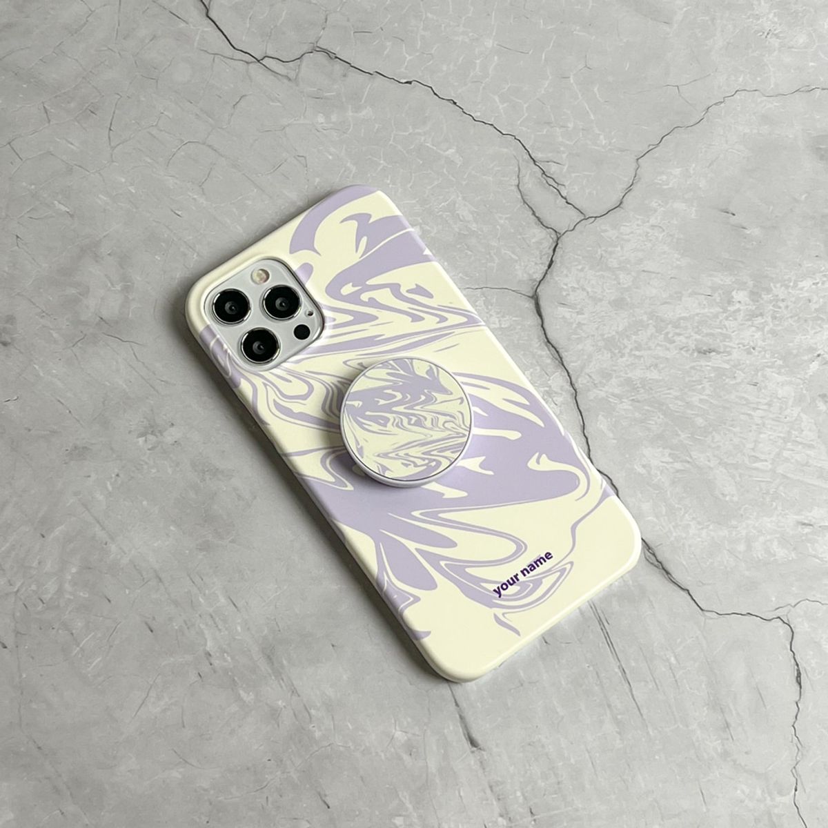 에이쓰리비쓰리(A3B3) (Phone Case) Pattern Marbling 01