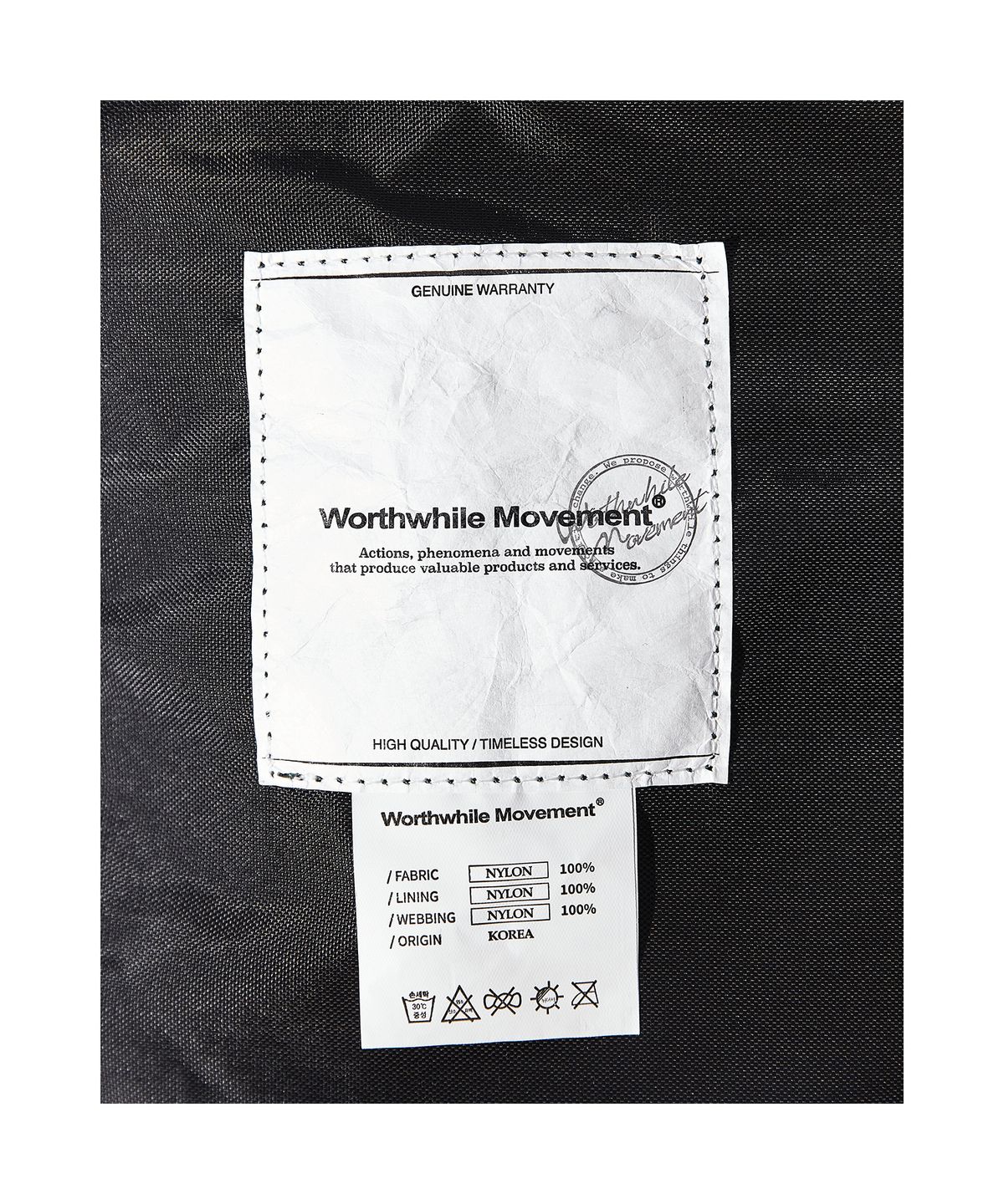 월스와일 무브먼트(WORTHWHILE MOVEMENT) 마이크로 헬멧 백 (블랙)