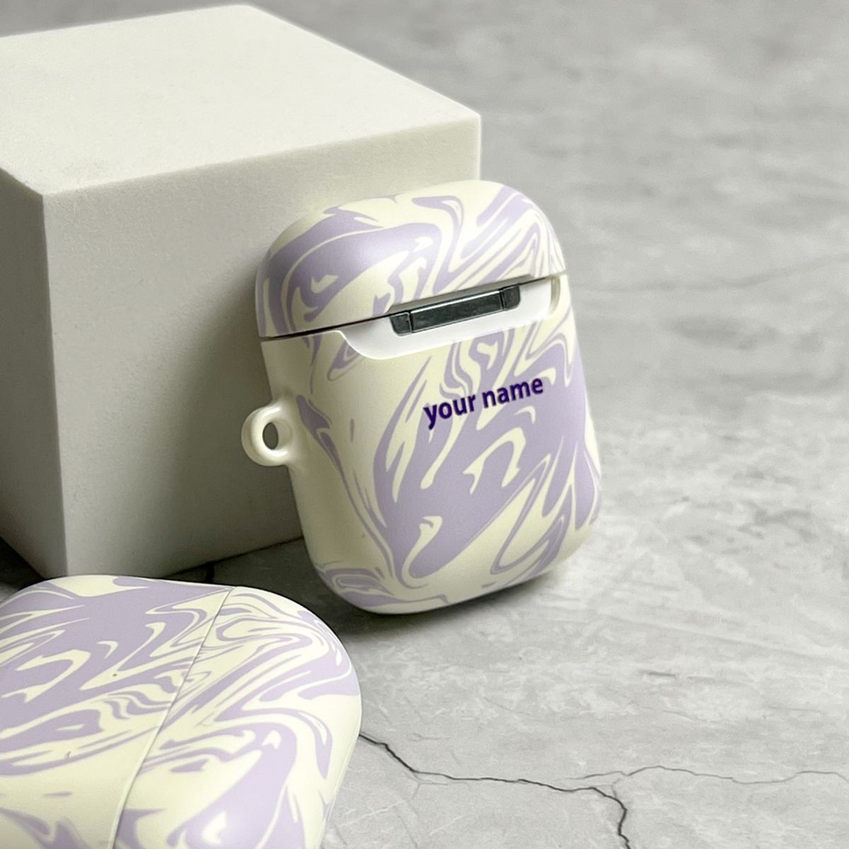 에이쓰리비쓰리(A3B3) (Airpods Case) Pattern Marbling 01