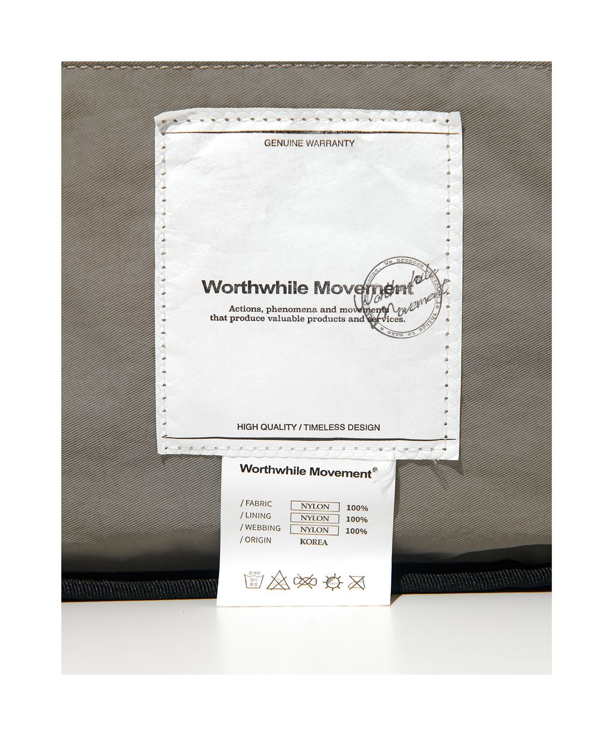 월스와일 무브먼트(WORTHWHILE MOVEMENT) 토스터 백 (스톤)