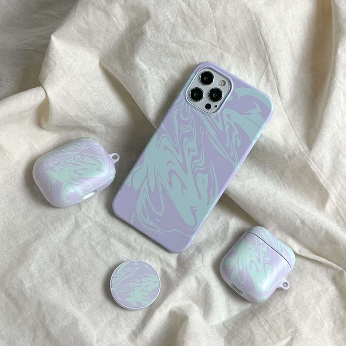 에이쓰리비쓰리(A3B3) (Phone Case) Pattern Marbling 02