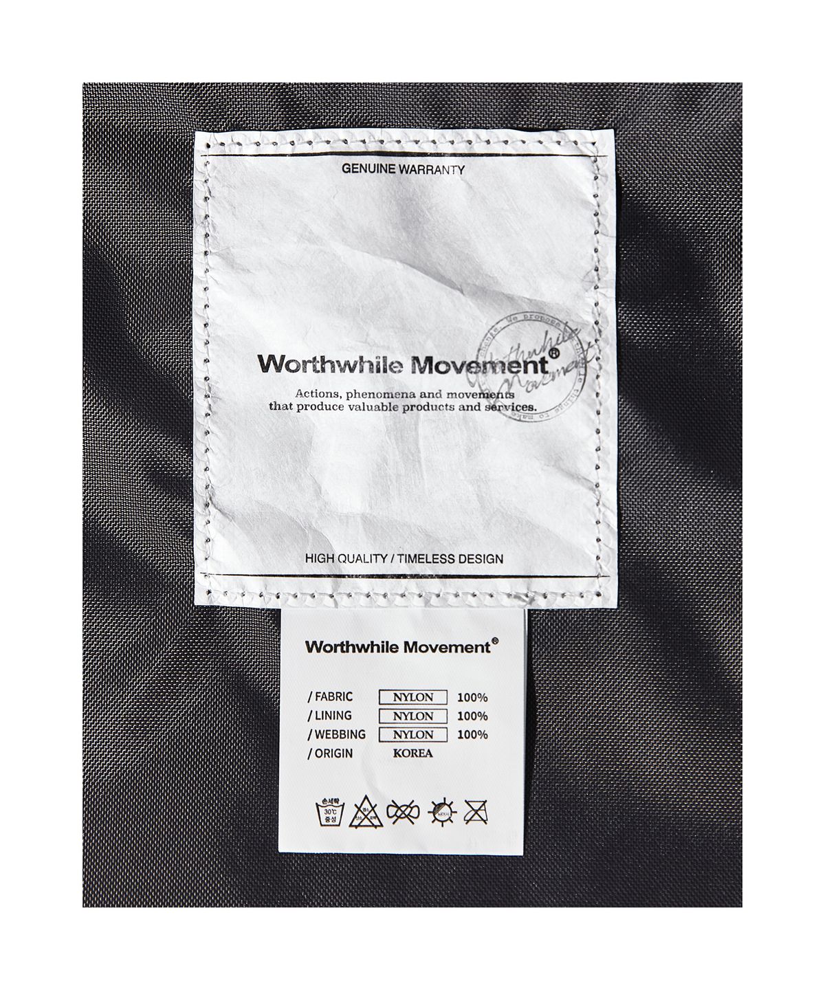 월스와일 무브먼트(WORTHWHILE MOVEMENT) 브릿지 백 (그레이)