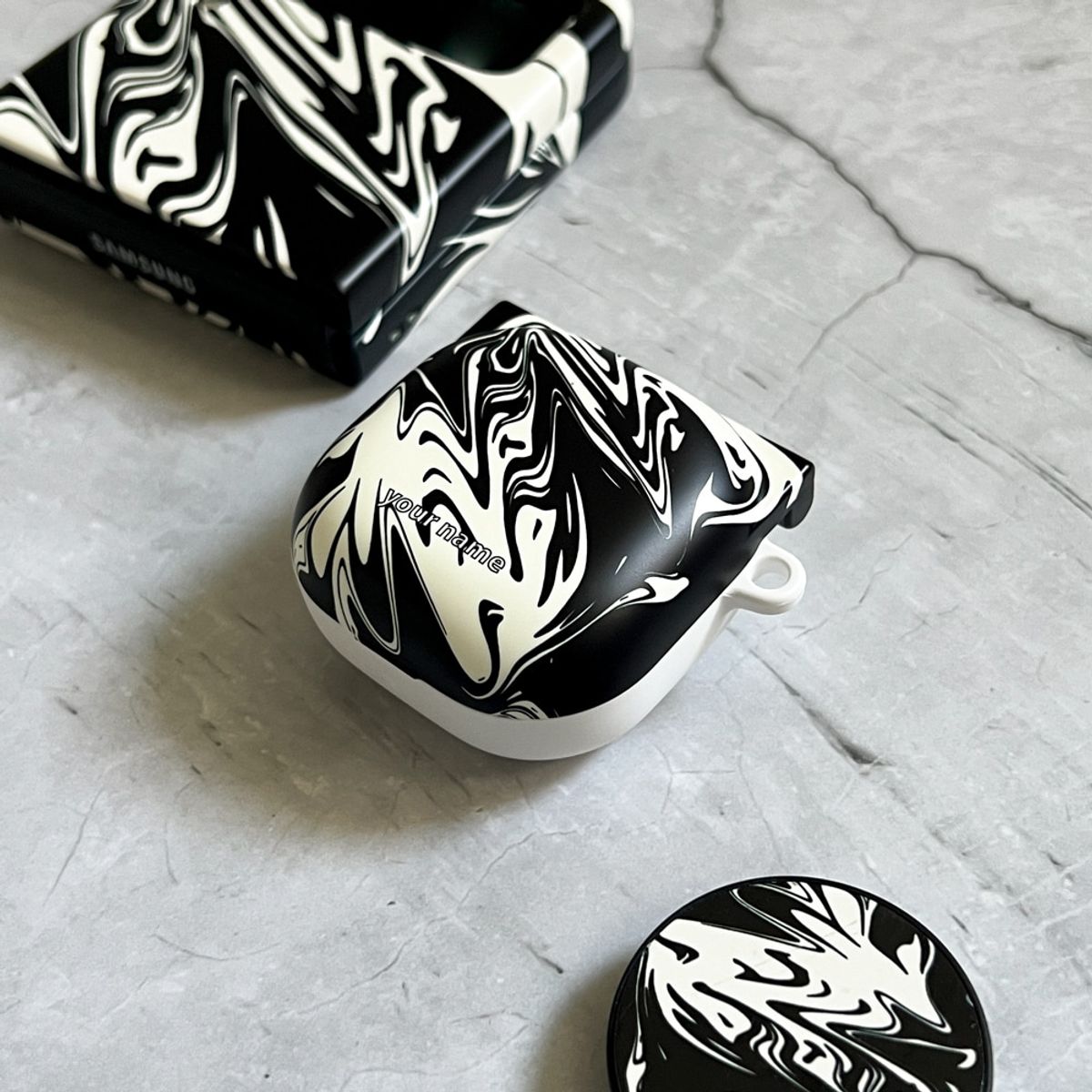 에이쓰리비쓰리(A3B3) (Buds 2/Live/Pro Case) Pattern Marbling 03