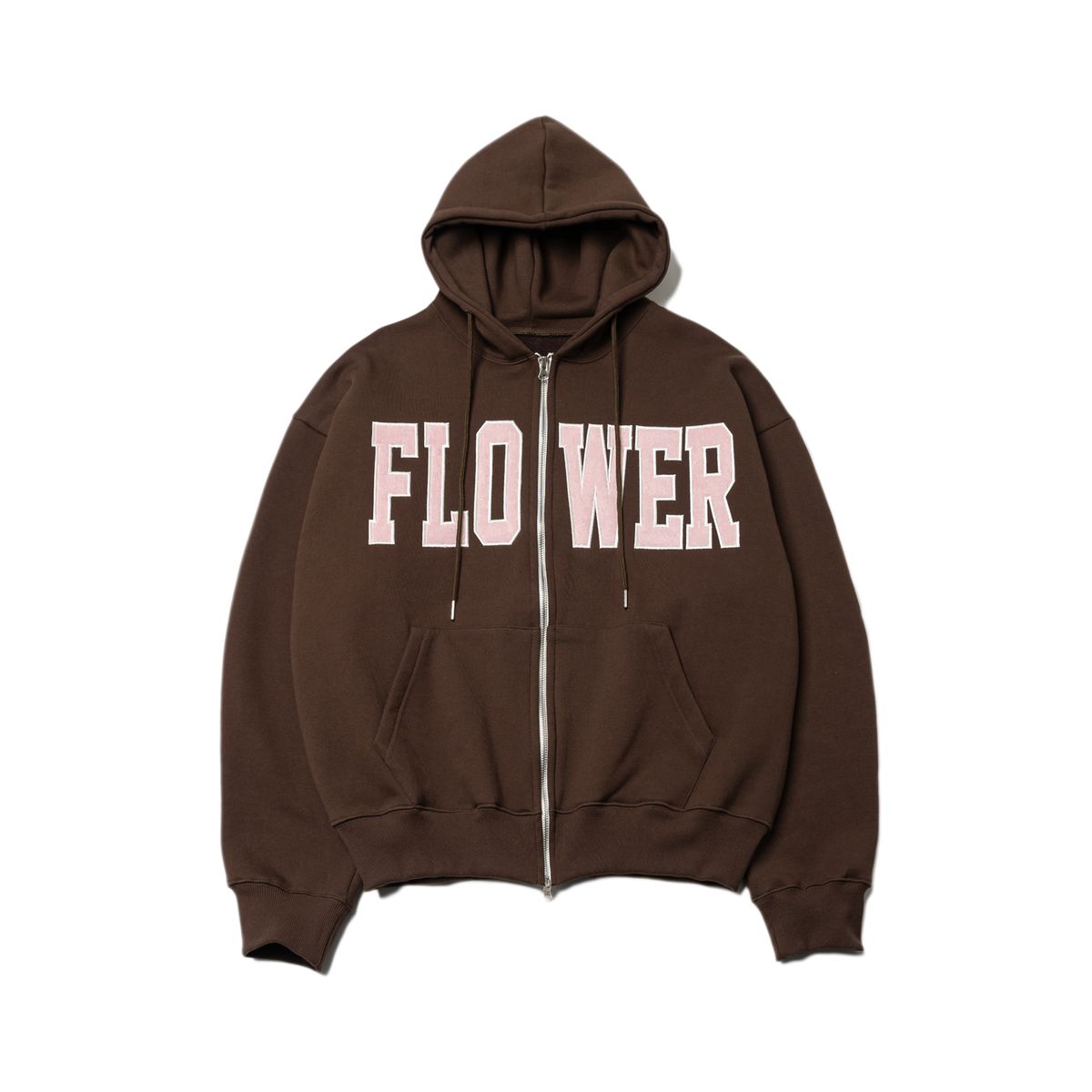 해비즘(HAVISM) FLOWER ZIP UP HOOD(BROWN)