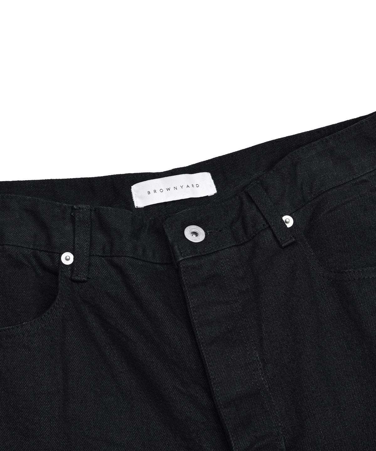 브라운야드(BROWNYARD) 22fw 레귤러 데님, 블랙