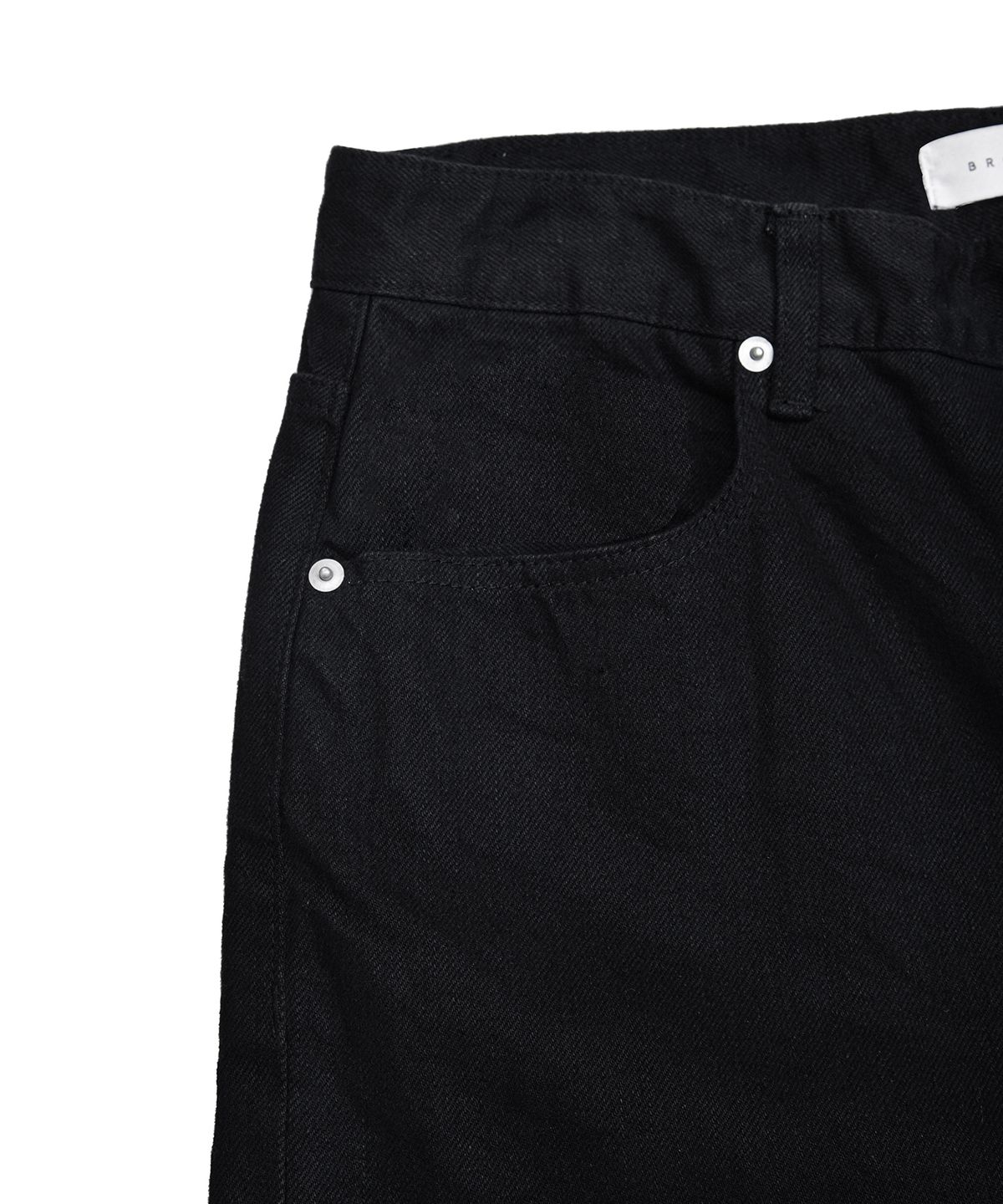 브라운야드(BROWNYARD) 22fw 레귤러 데님, 블랙