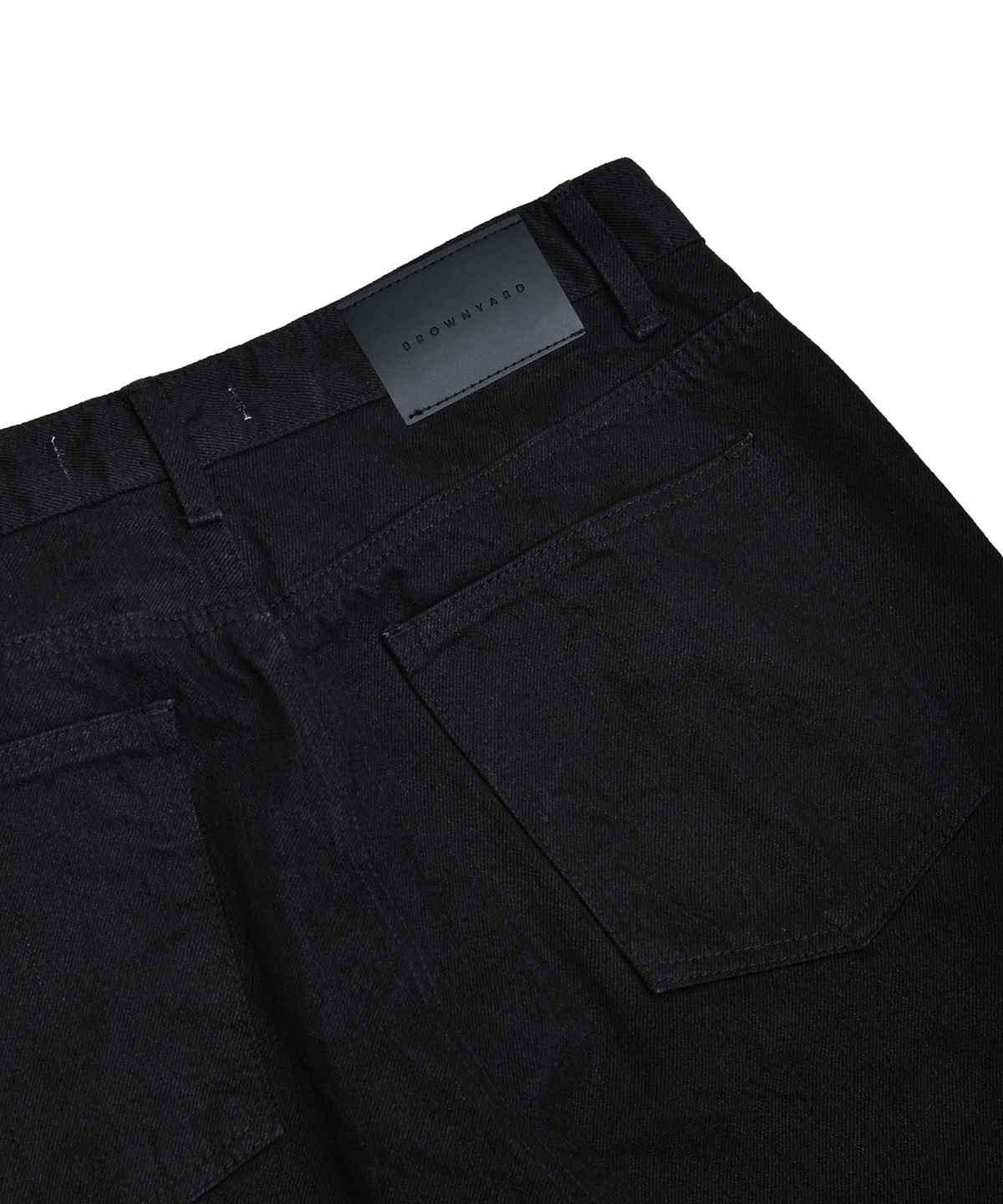 브라운야드(BROWNYARD) 22fw 레귤러 데님, 블랙